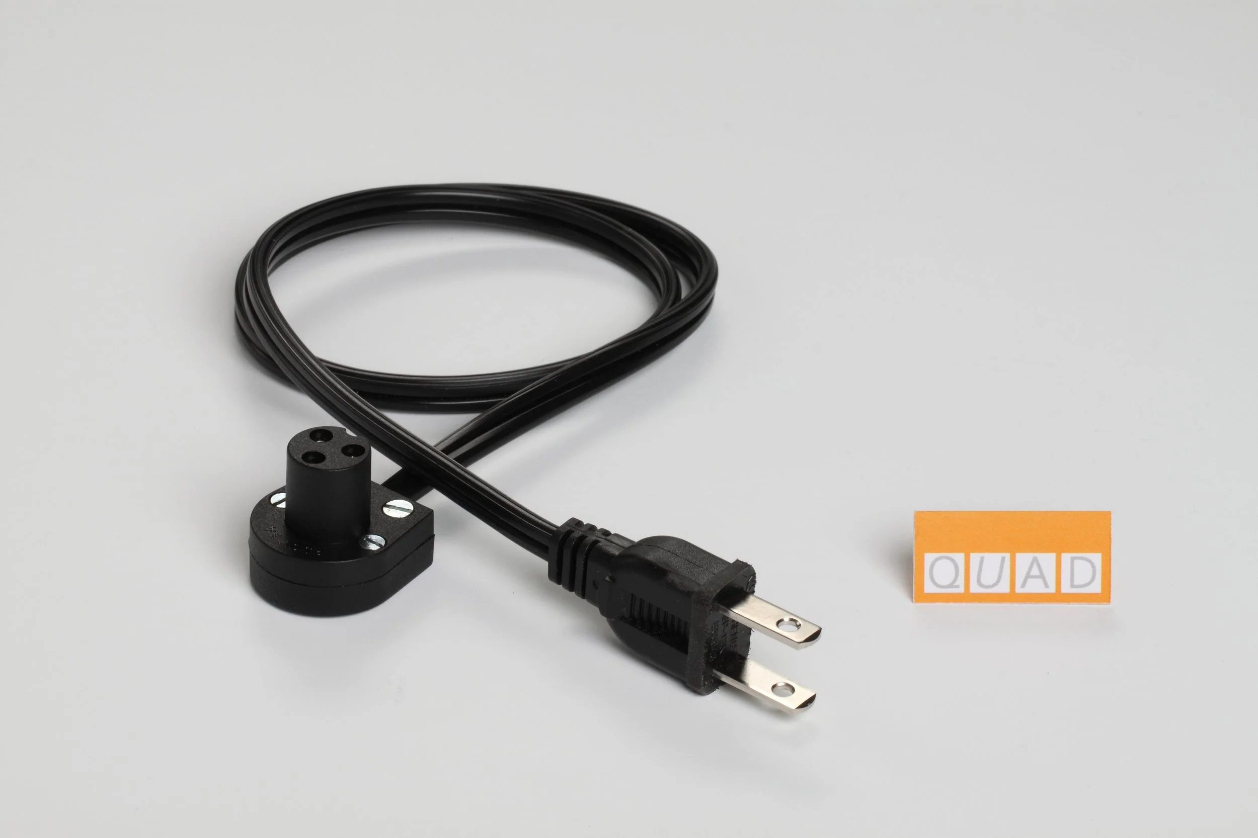 Netzkabel QUAD 33 mit QUAD FM3/303, 3pin Bulgin Stecker