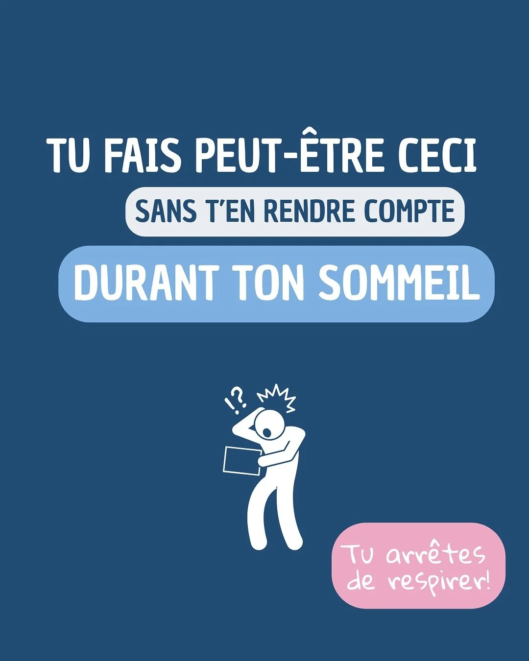 ❌ On pense &agrave; tord que l&rsquo;apn&eacute;e du sommeil ne concerne que les hommes en surpoids qui ronflent fort la nuit. Et bien NON! 🙅🏼&zwj;♀️

👩🏼&zwj;⚕️ Le TROS (Troule Respiratoire Obstructif du Sommeil) est un trouble du sommeil fr&eacu