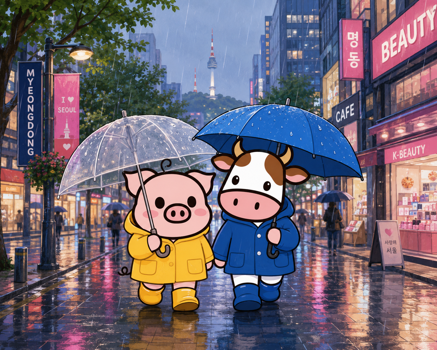 Rain Seoul Myeongdong Korean BBQ Mongvely