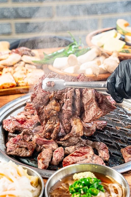 Korean BBQ in Myeongdong Mongvely
