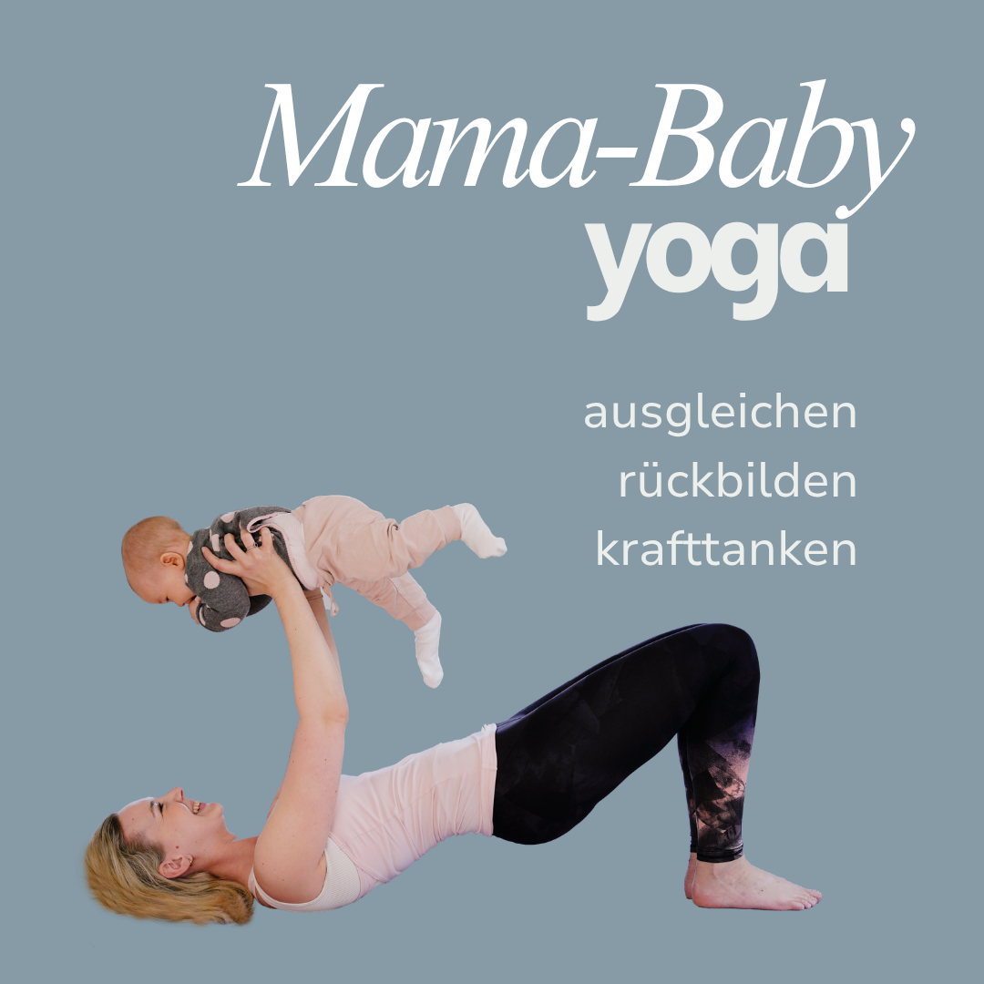 Mama übt Yoga mit Baby