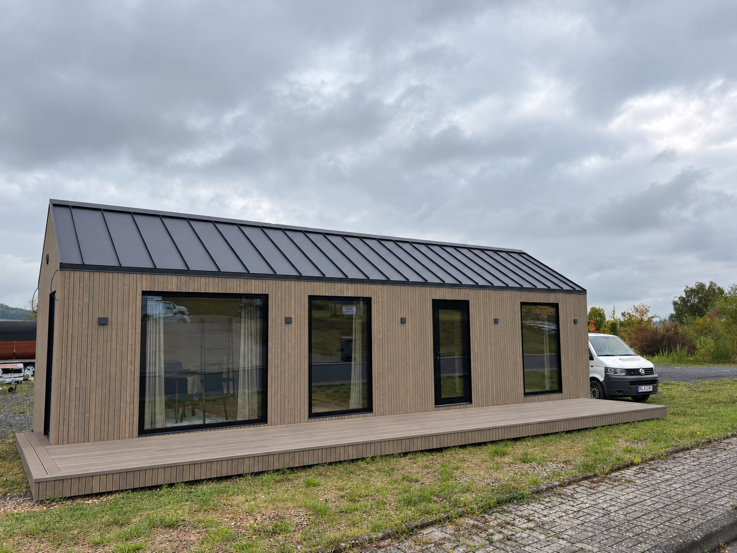 An image of compact scandinavian house