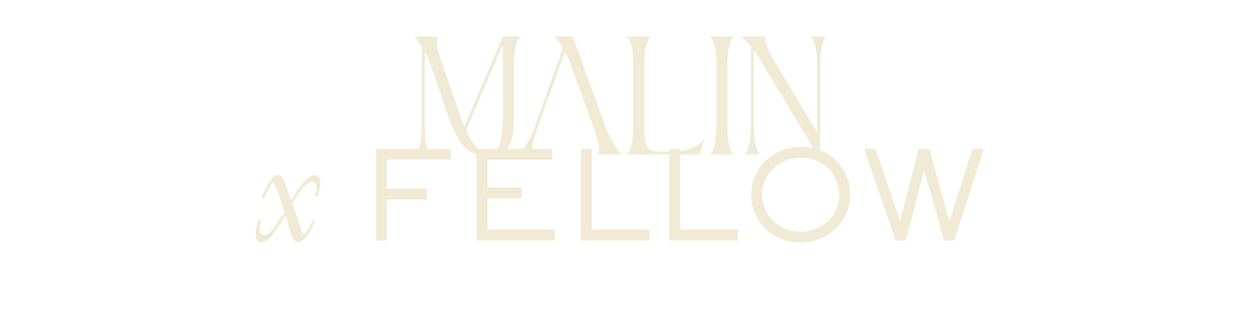 Text graphic reading 'Main & FELLLOW' in stylized font.