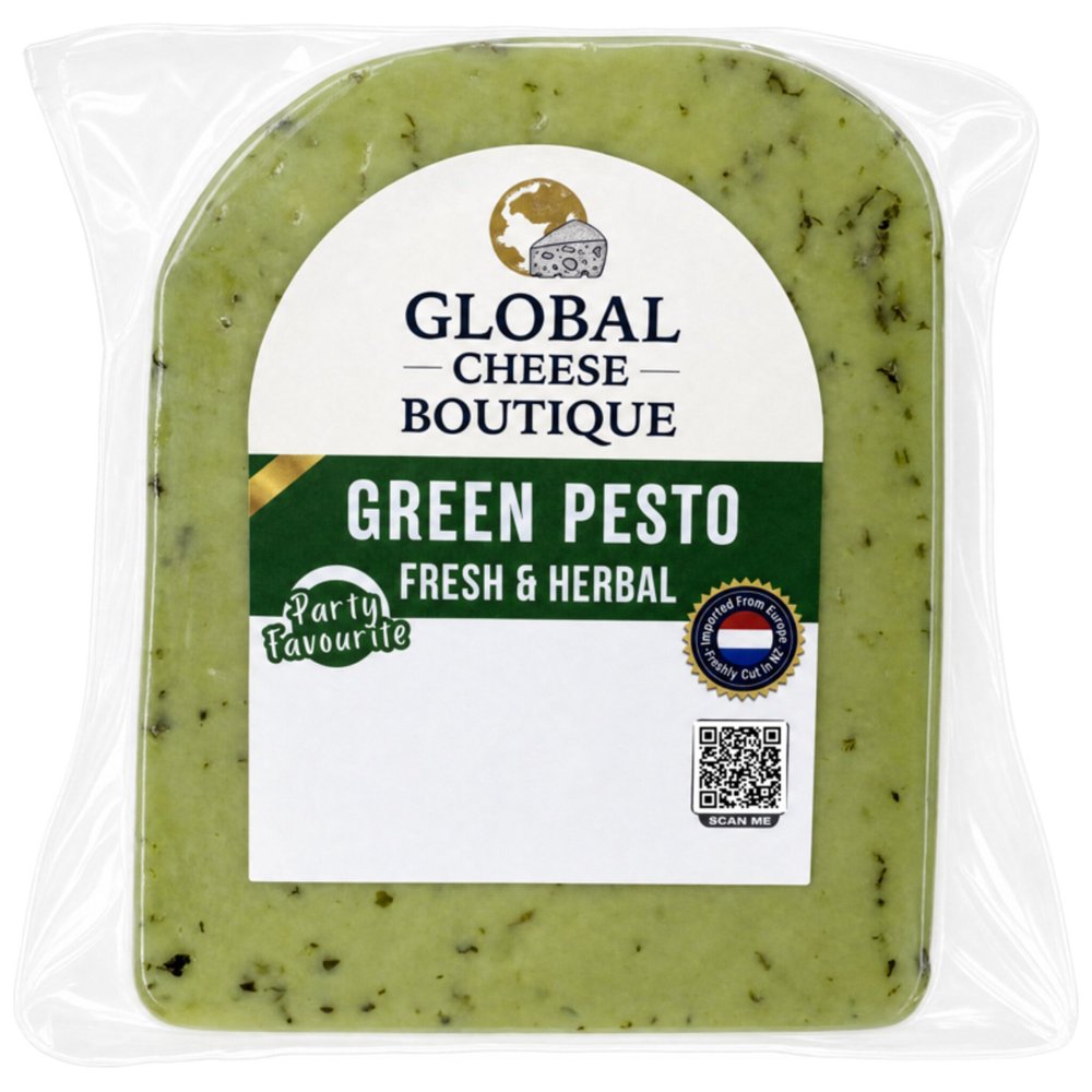 Green Pesto Gouda original retail pack