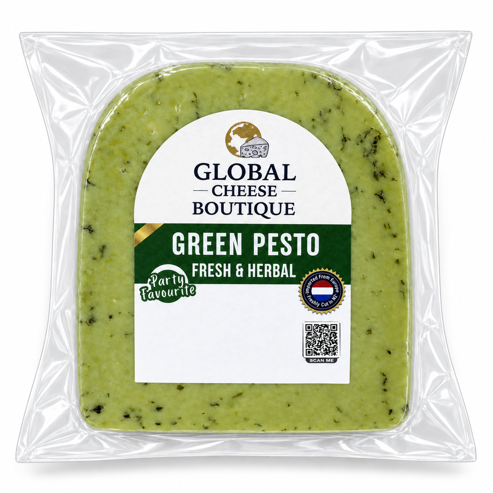 Green Pesto Gouda original retail pack