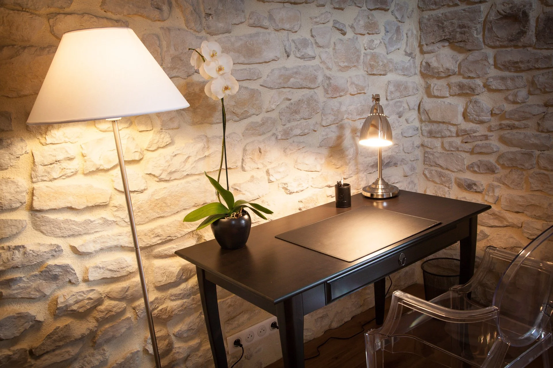 Designer bedroom in luxury loft near Uzès
