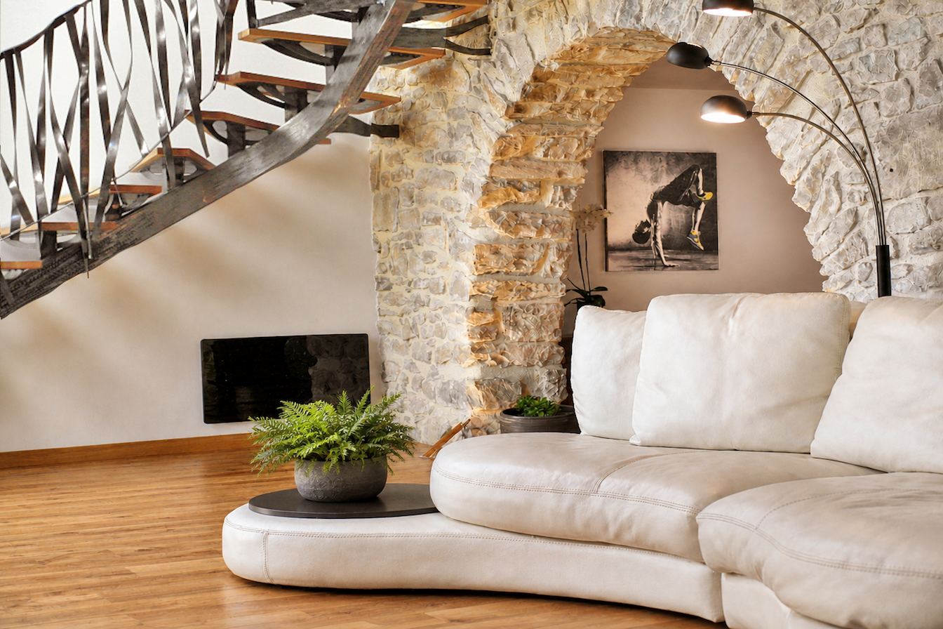 Contemporary sculptural staircase – Luxury loft South of France
