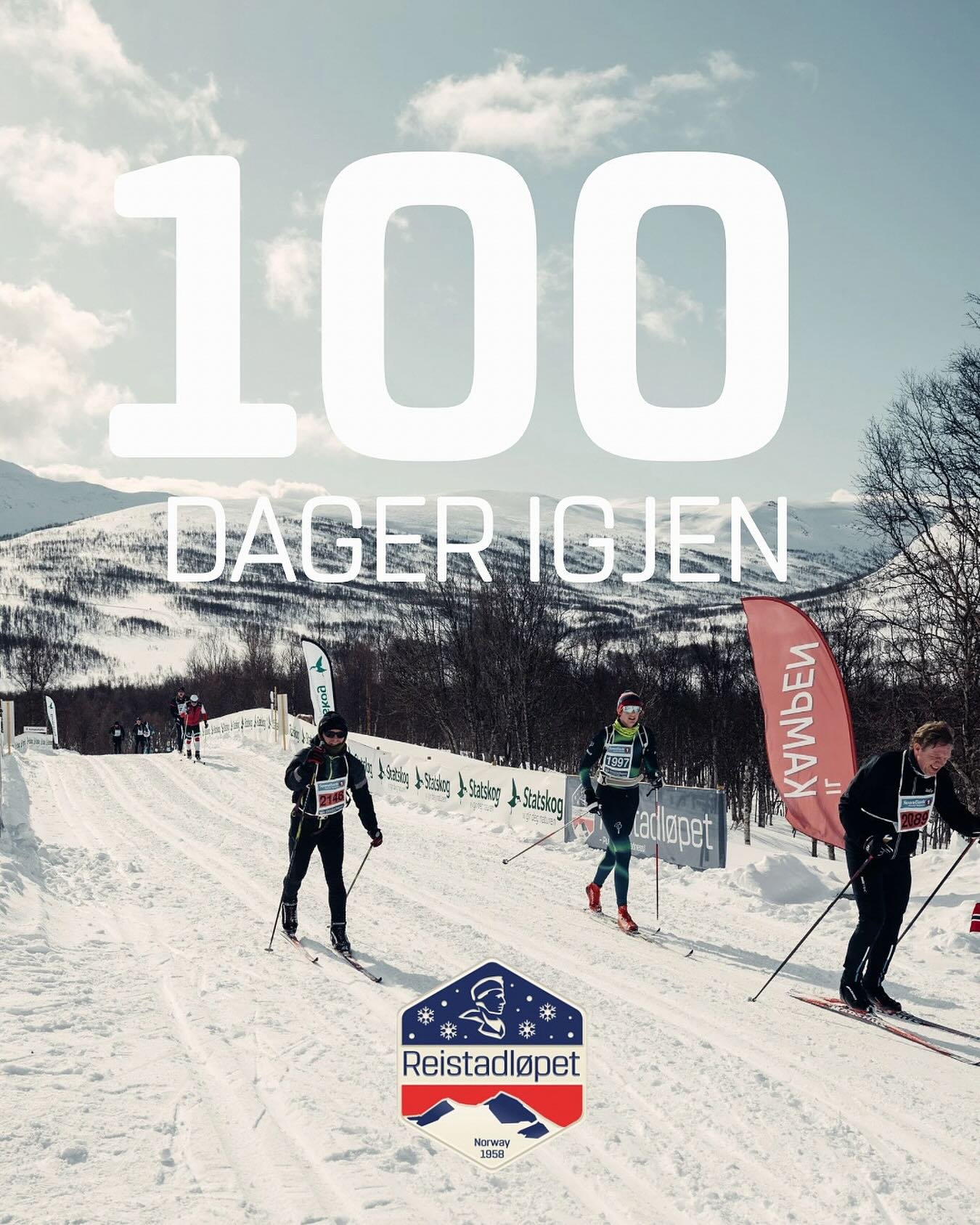 Da er det 100 dager igjen til Reistadl&oslash;pet💫 

Om du ikke har rukket &aring; kj&oslash;pe julegaver enda, er en billett til Reistadl&oslash;pet en meget god gave &aring; gi🙌🏻

P&aring;melding gj&oslash;r du her;
https://signup.eqtiming.com/a