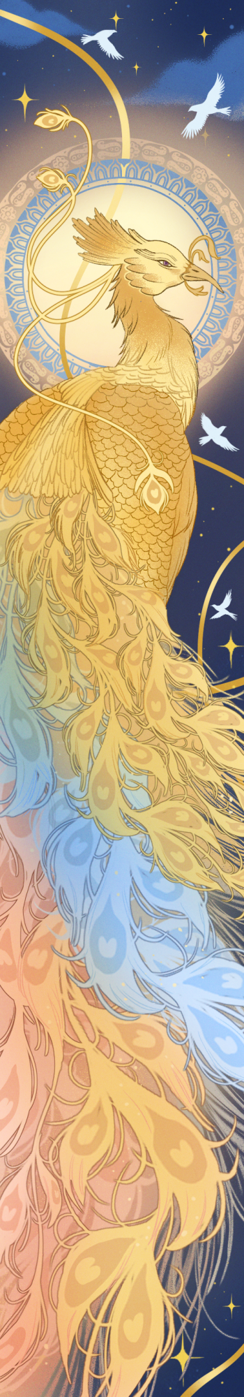Sprayed edge design for the customised hardcover edition of Dawn of the Firebird by Sarah Mughal Rana. 
For : Custom Sprayed Edges 2025