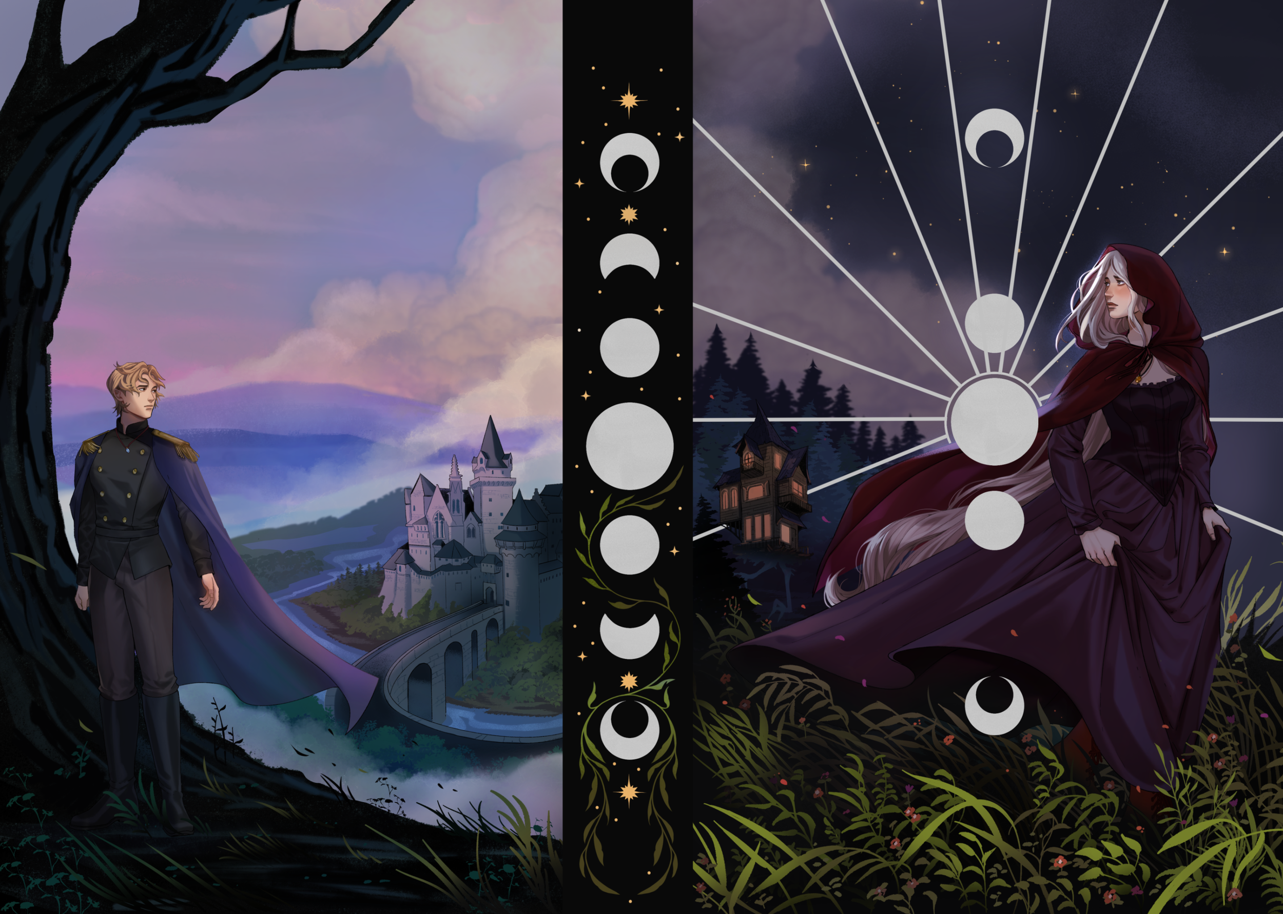 Book cover for the novel "Serment de Noirceur"  by Ielenna
For Gulf Stream Editeur_2026
2/2