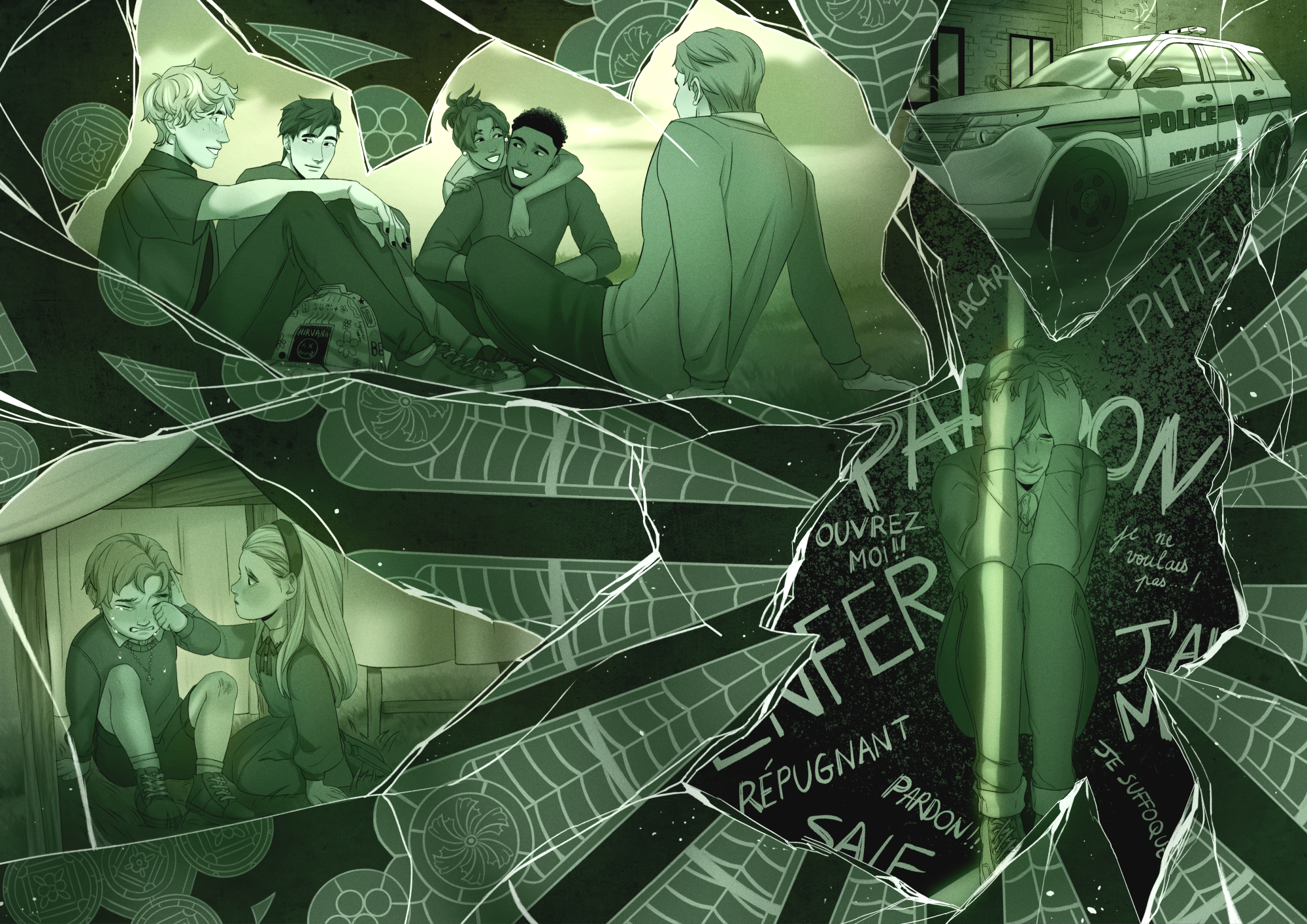 1/2_Illustrations for the collector’s edition of the novel : La nuit où les étoiles se sont éteintes_2025