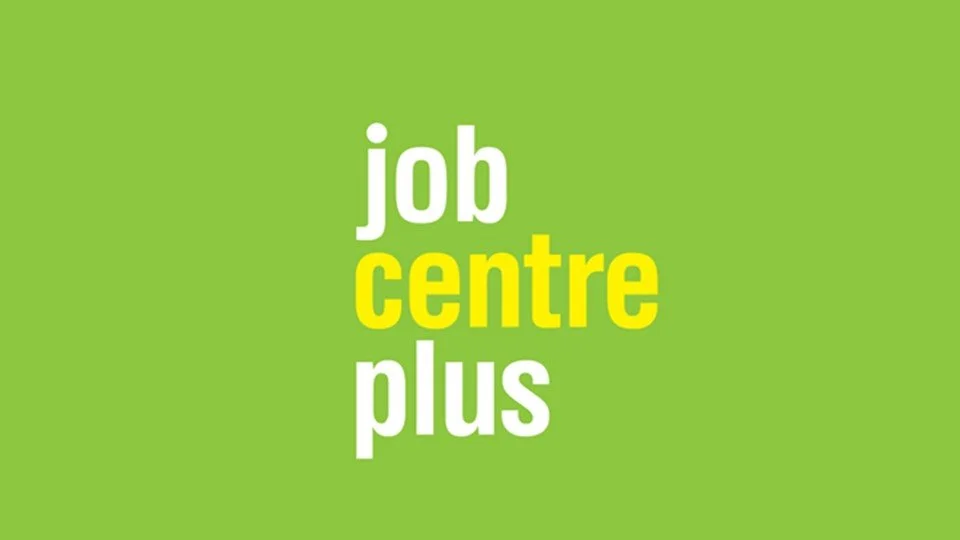Job Centre Plus logo with a green circular background and white text.