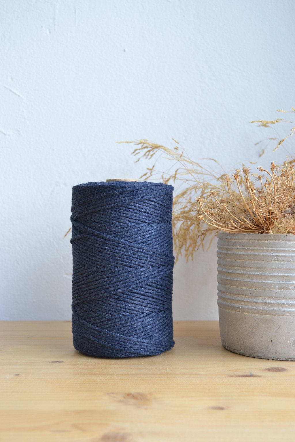 3mm μονοκλωνο βαμακερό νημα μακραμε blue jeans ντενιμ μπλε.jpg