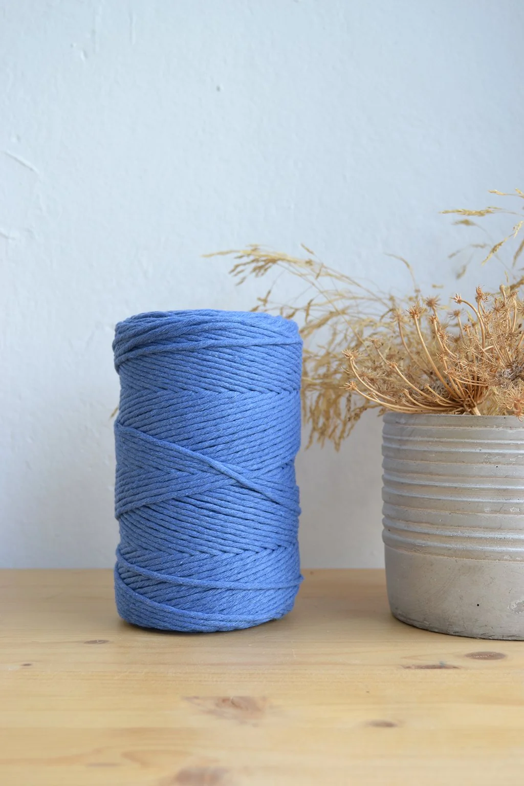 3mm μονοκλωνο βαμακερό νημα μακραμε denim ντενιμ μπλε.jpg