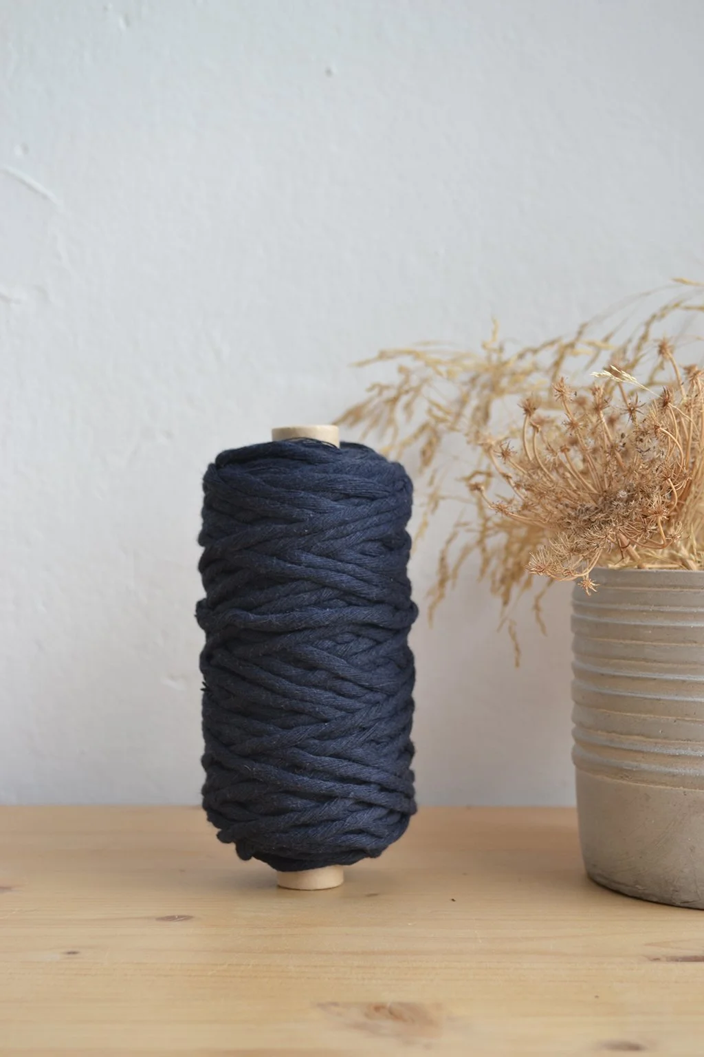 3mm μονοκλωνο βαμβακερό νήμα navy dark blue σκούρο μπλε μακραμέ.jpg