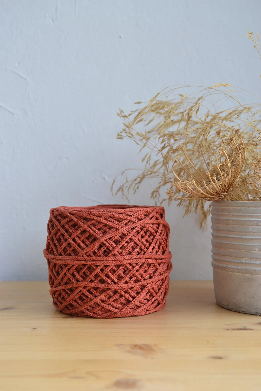 3mm terracotta κεραμιδί πλεκτό βαμβακερό κορδόνι τσάντες βελονάκι μακραμέ.jpg