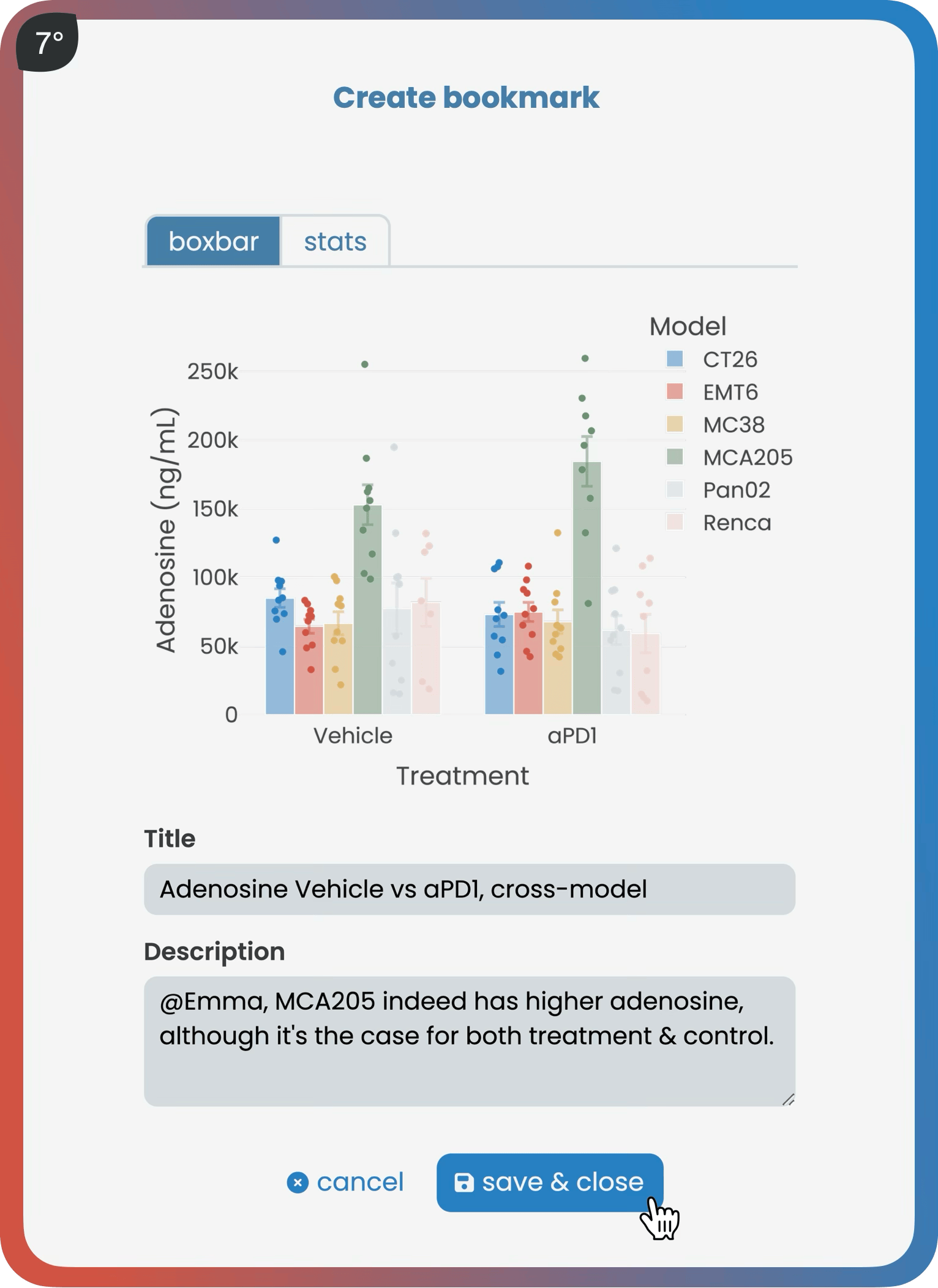 Harmony result bookmarking – save, store, and reimport bioinformatics results for ongoing analysis.