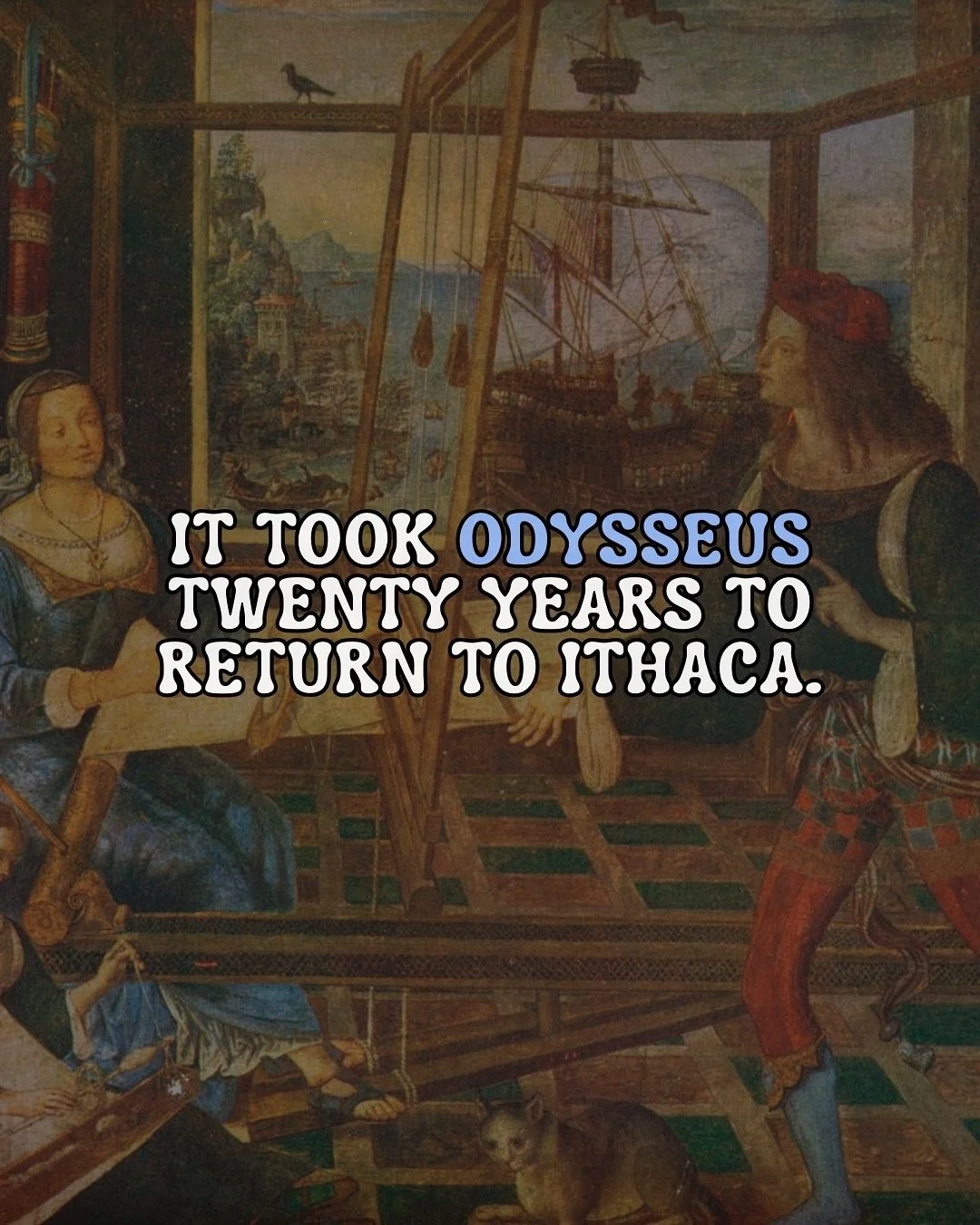 What if Odysseus had the arts to guide him home? 🌀

Would he have followed a song?
A poem?
A painting?
A dance?

We&rsquo;ll never know.
But on Sept 21st, we explore nostalgia the only way we can &mdash; through music, poetry, movement, and images. 