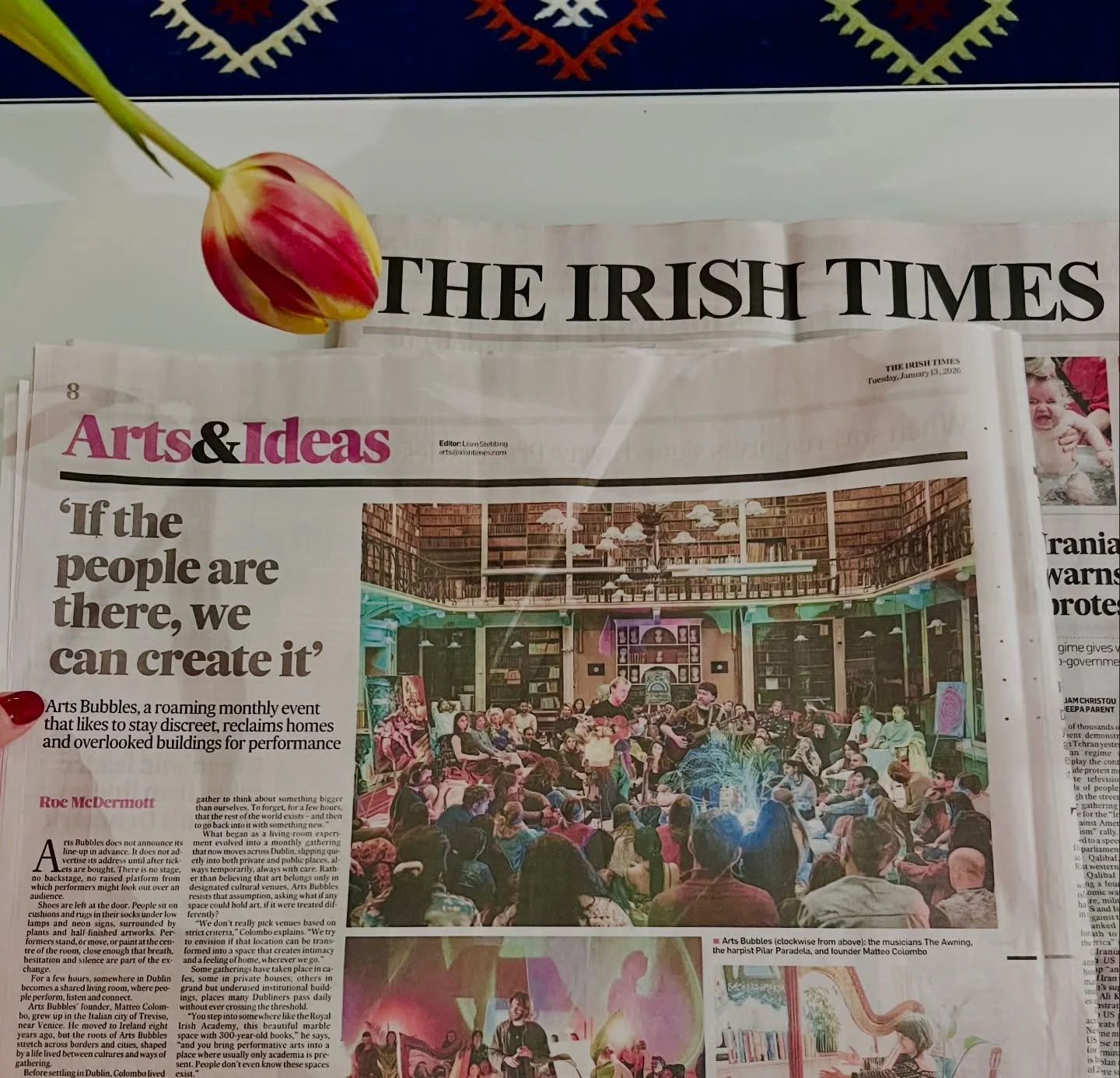 Look mum, we made the newspaper 🥹📰

What a wild ride it&rsquo;s been &mdash; Arts Bubbles breathes because so many beautiful humans keep showing up: with courage, with art, with curiosity, with openness. This piece is for everyone who has shaped th