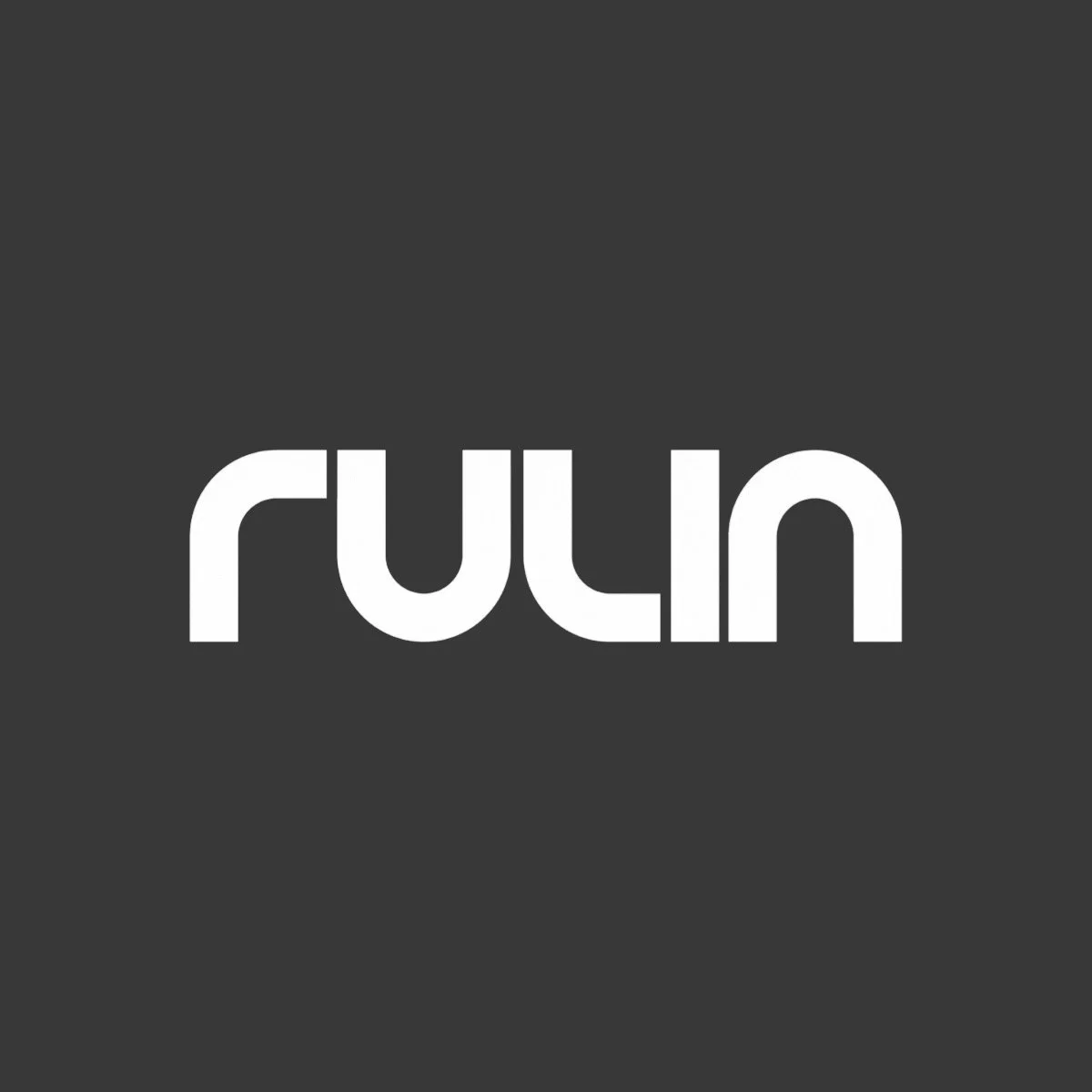 RULN logo with white lowercase letters on a dark gray background.