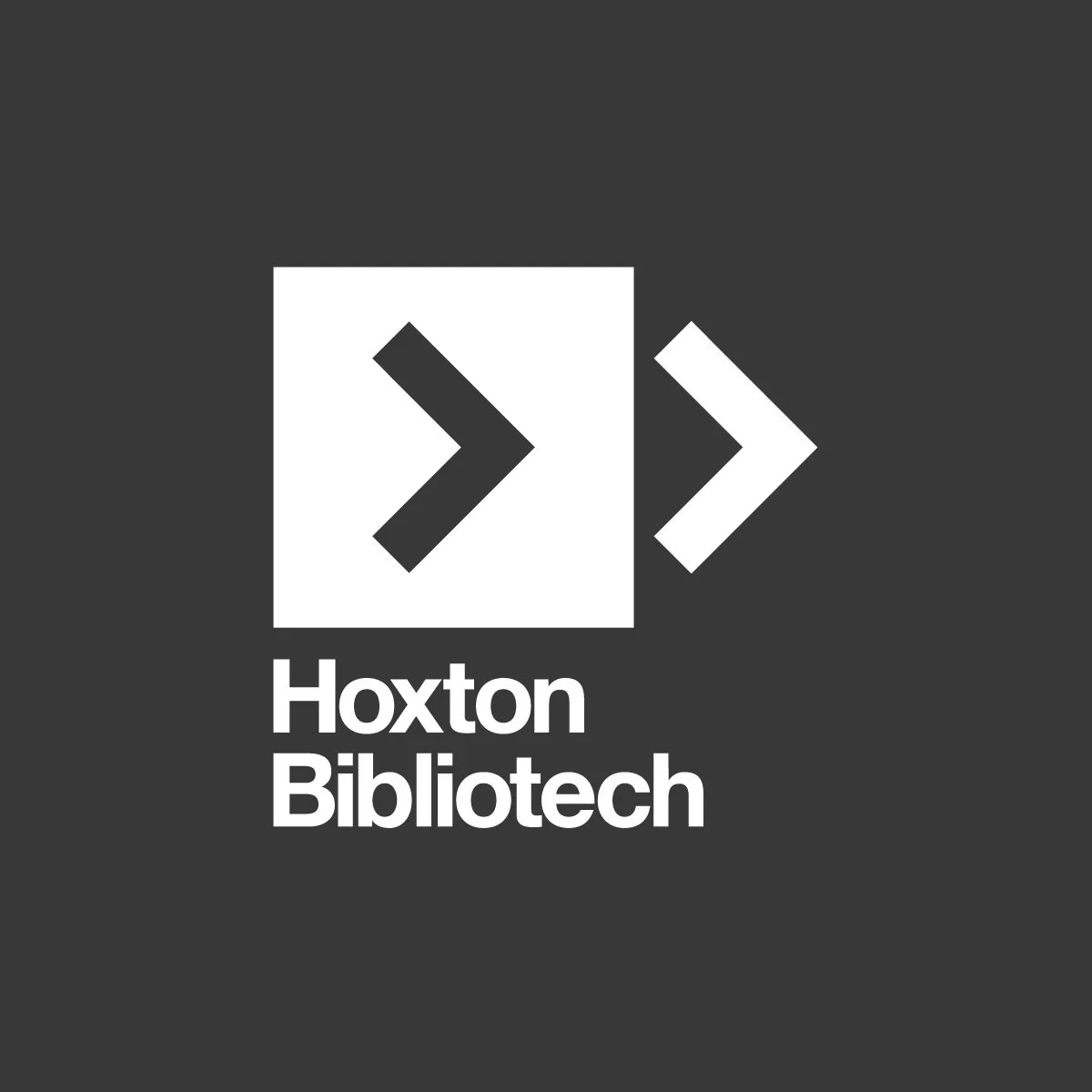 Logo of Hoxton Biotech featuring a stylized graphic with arrows and the words 'Hoxton Biotech' in white on a dark background.