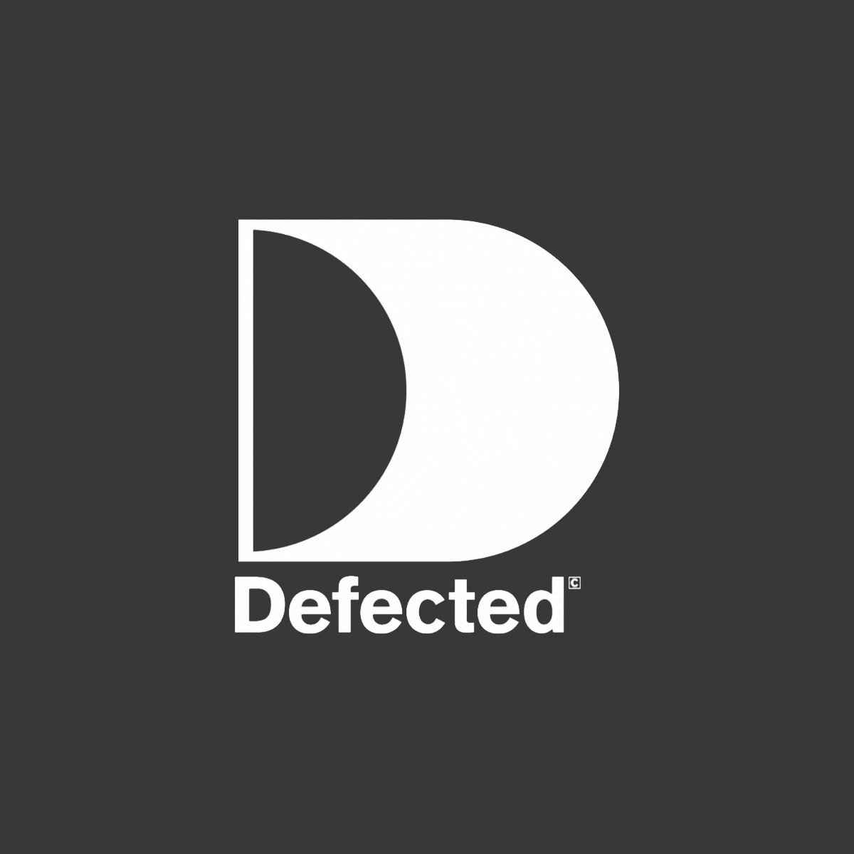 Black and white logo with a large stylized letter D, and the word 'Defected' underneath.