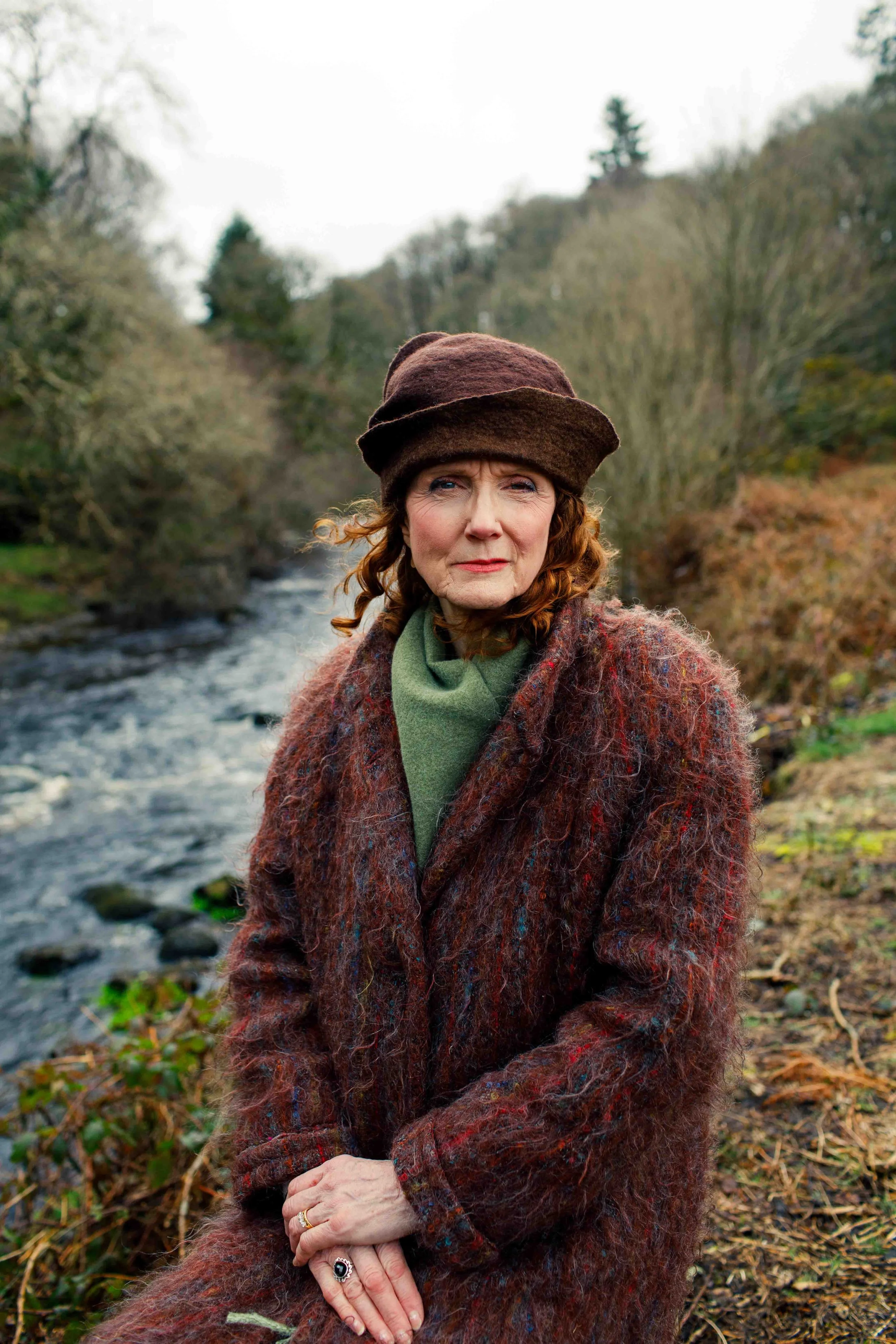 Artist Claire Fenton, Wicklow Mountains, Ireland