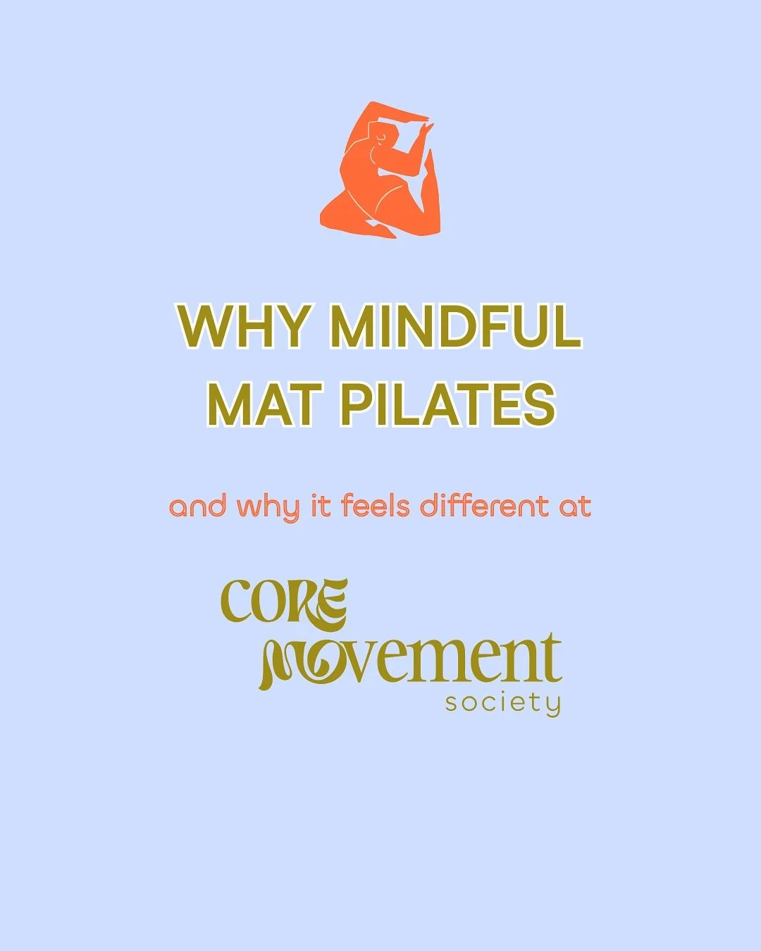 Mindful Mat Pilates isn&rsquo;t just how you move &mdash; it&rsquo;s how you feel while moving 💫
If you&rsquo;re craving a class that supports your body and your mind&hellip; this is your space.

At Core Movement Society, you&rsquo;ll be guided to b