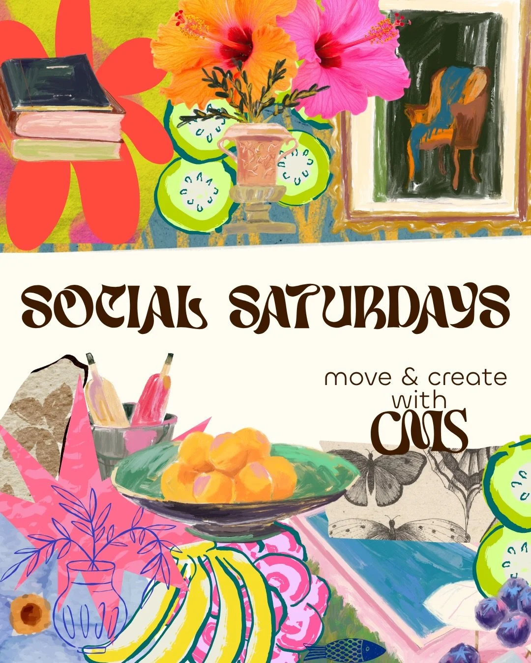Social Saturdays with CMS are here 🌺

A new way to move, create and connect within our community.

These mornings have been quietly building behind the scenes, meeting with local creatives, shaping the experience, and dreaming up something that feel