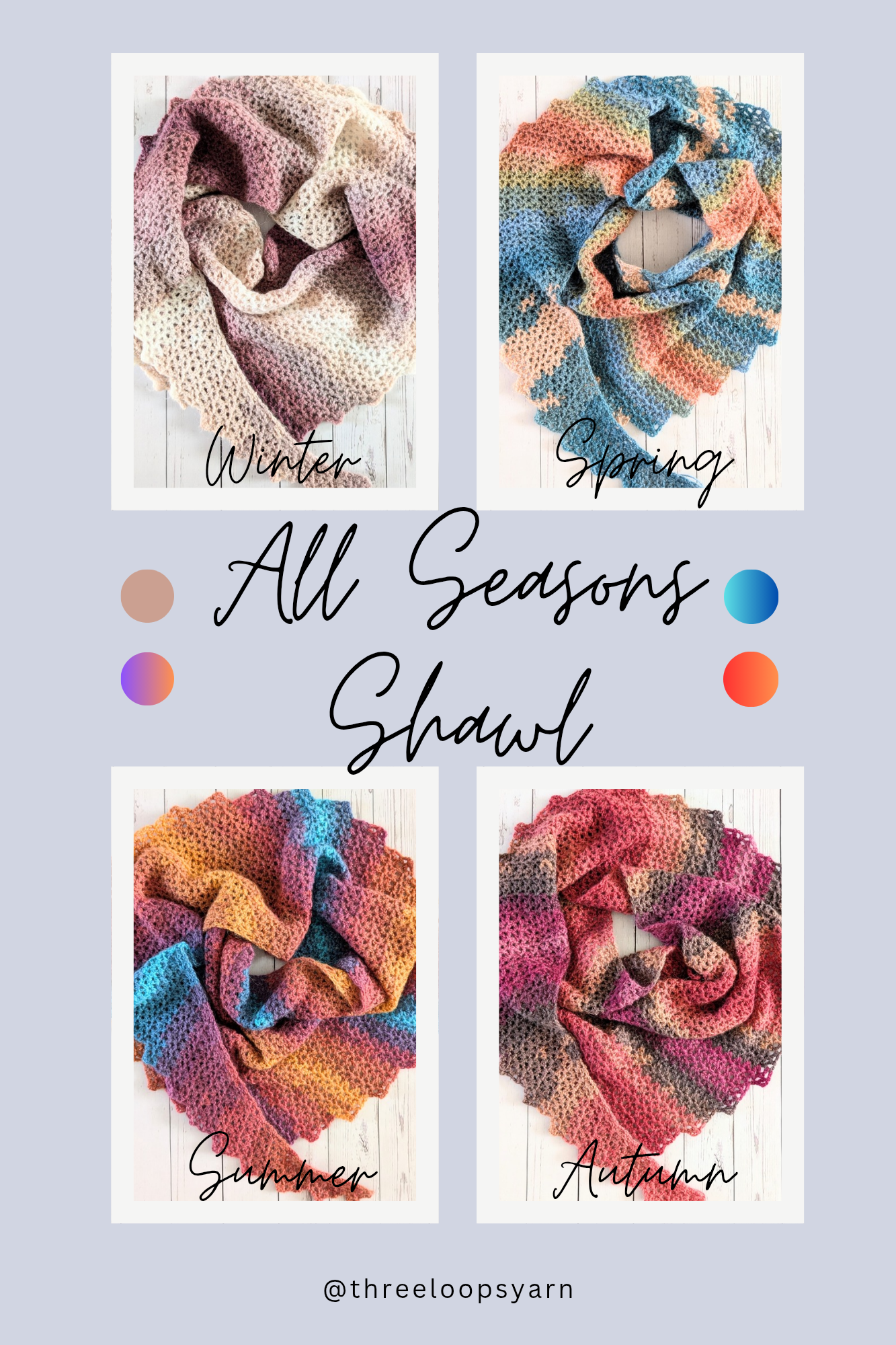 All Seasons Shawl / Scarf Crochet Kit (UK & US Terms)