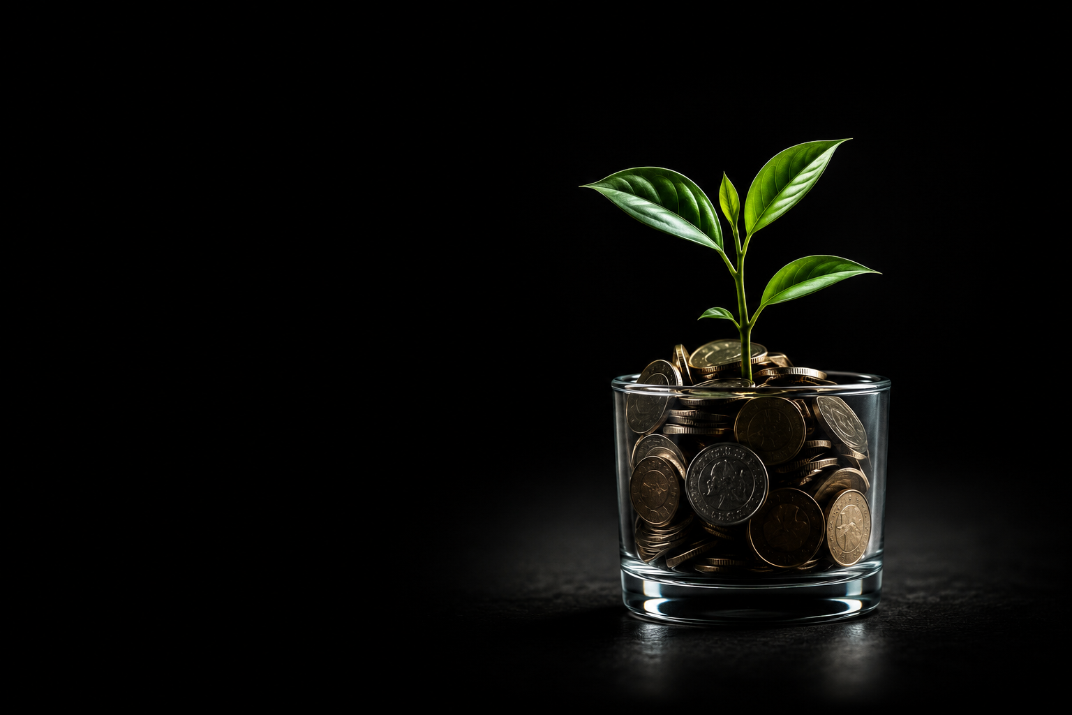 Seedling with money