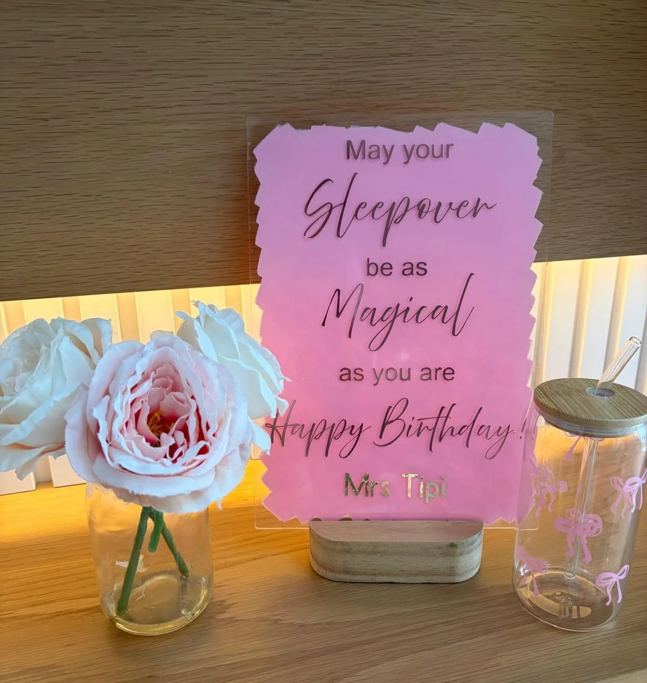 🎀Pretty in Pink 🎀

A magical night lovingly organised by her amazing mum 💗
The birthday girl celebrated turning 9 with a &ldquo;Pretty in pink&rdquo; sleepover filled with twinkly fairy lights, cosy cushions, comfy mattresses and the softest blank