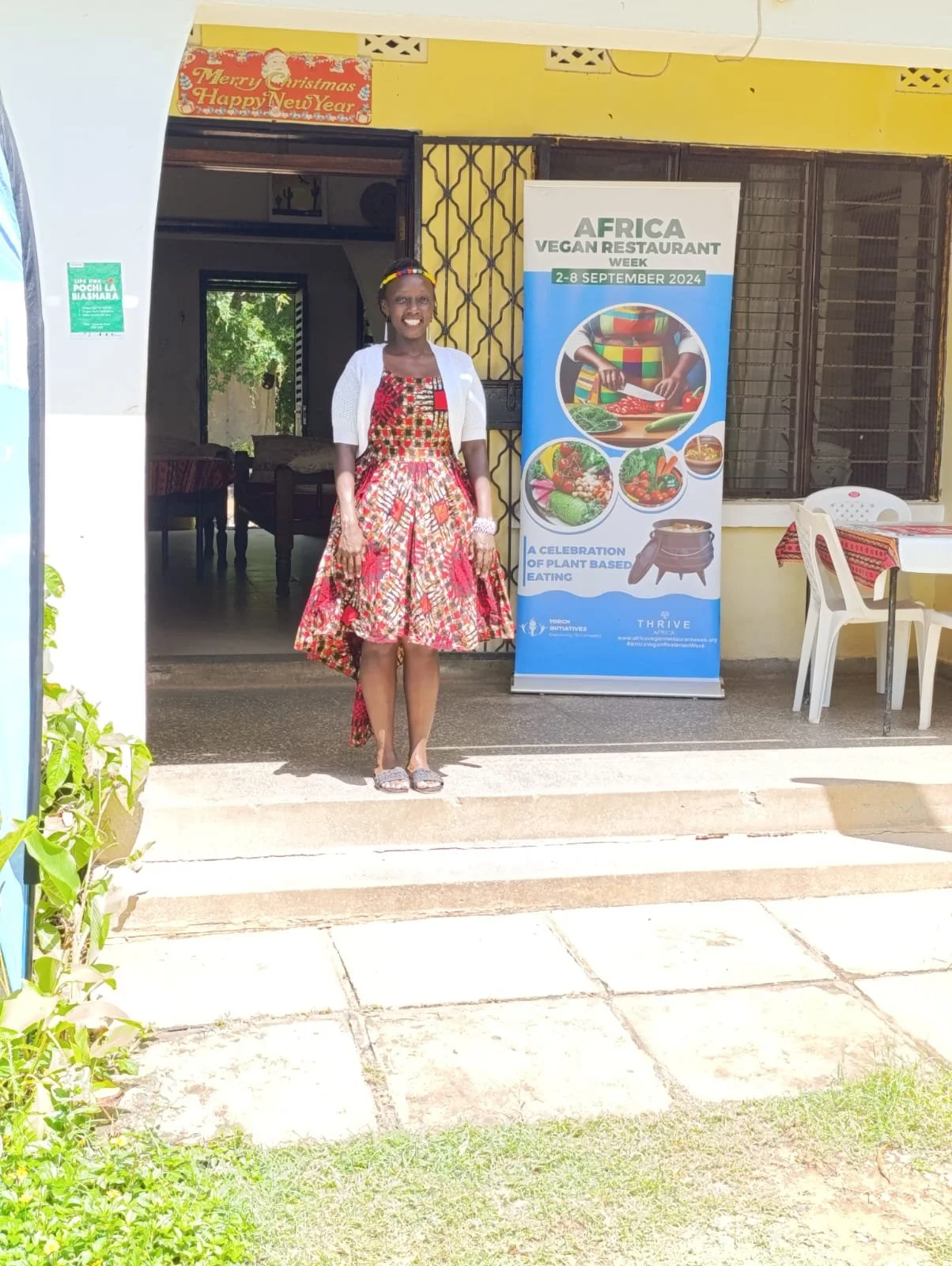 With Monalisa the Director of Mama Jos Restaurant