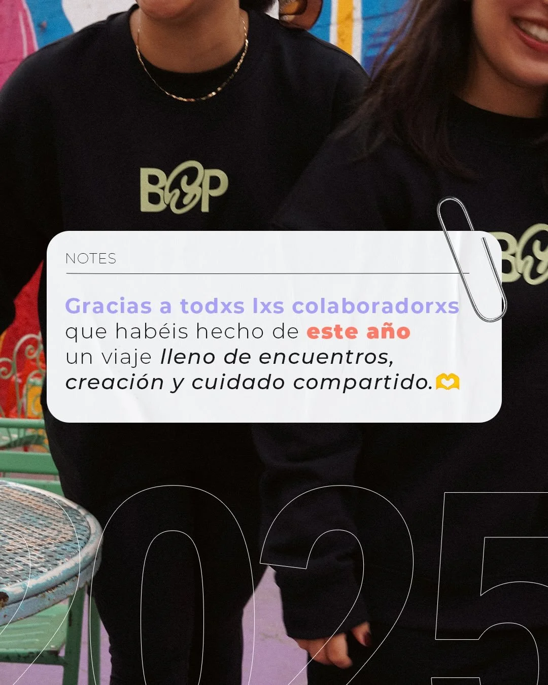 Querida comunidad BOP,

A&uacute;n no llevamos ni un a&ntilde;o de camino y ya sentimos el coraz&oacute;n incre&iacute;blemente lleno. Por eso necesit&aacute;bamos parar un momento y decir gracias, de verdad. Y tambi&eacute;n&hellip; feliz 2026 ✨

Gr