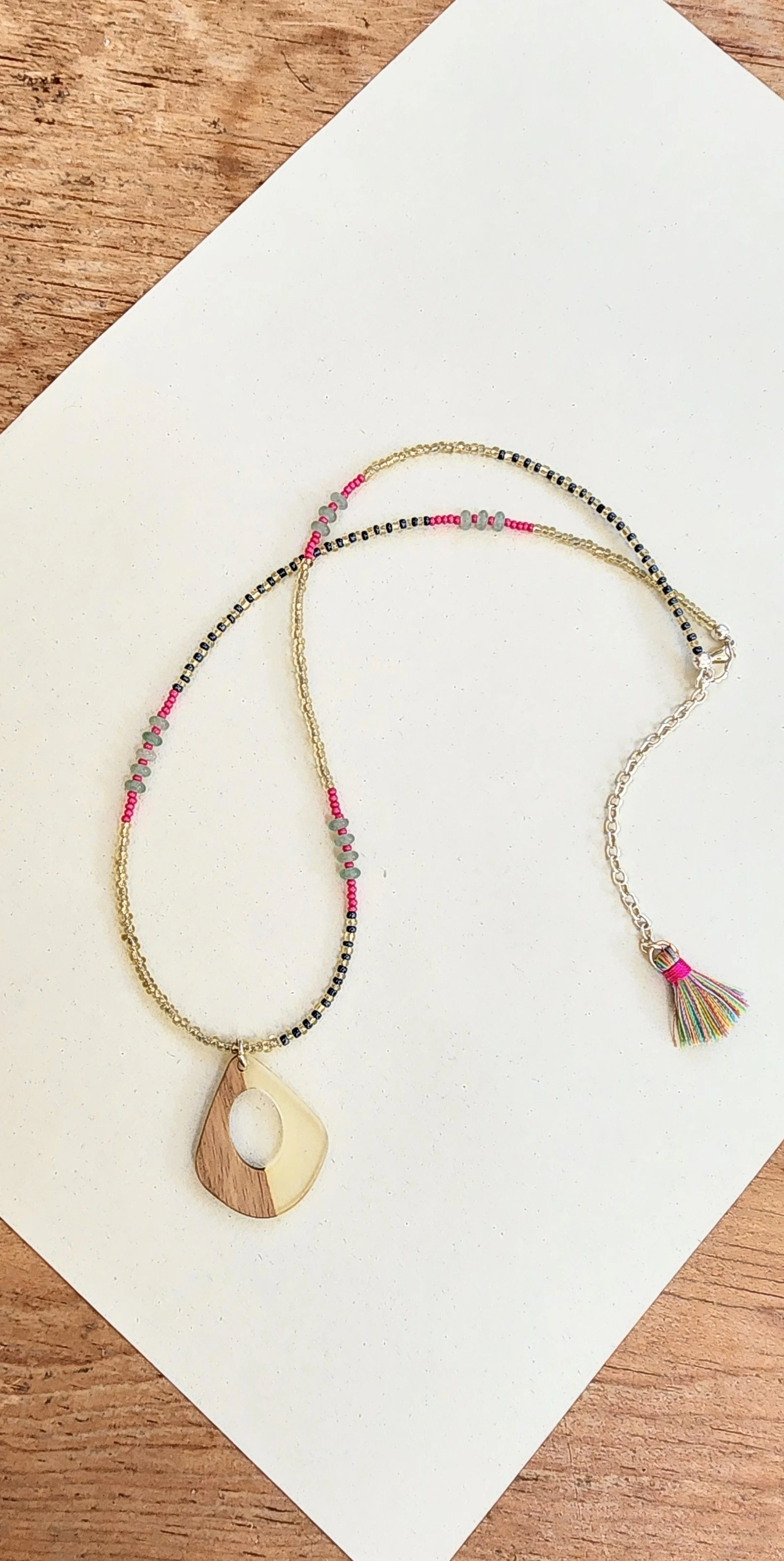 GRACIE  beaded necklace