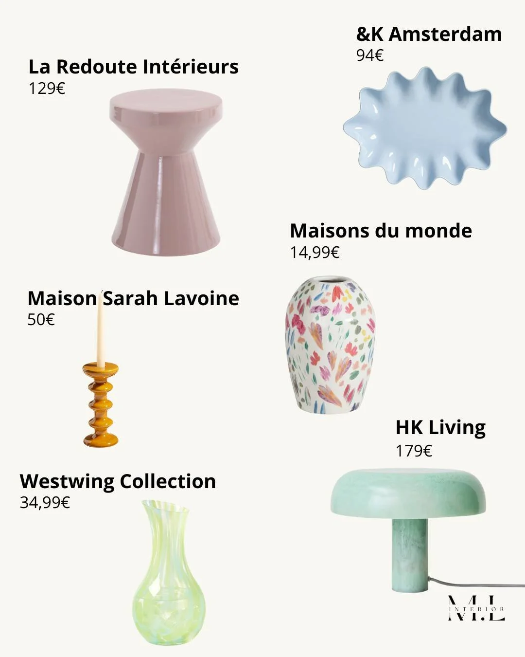 ☀️ Il fait chaud. Tr&egrave;s chaud. Et si ta d&eacute;co aussi avait besoin d'air frais ?

Formes rondes, teintes douces, mati&egrave;res l&eacute;g&egrave;res&hellip; J'ai s&eacute;lectionn&eacute; pour toi 6 pi&egrave;ces estivales qui vont instan