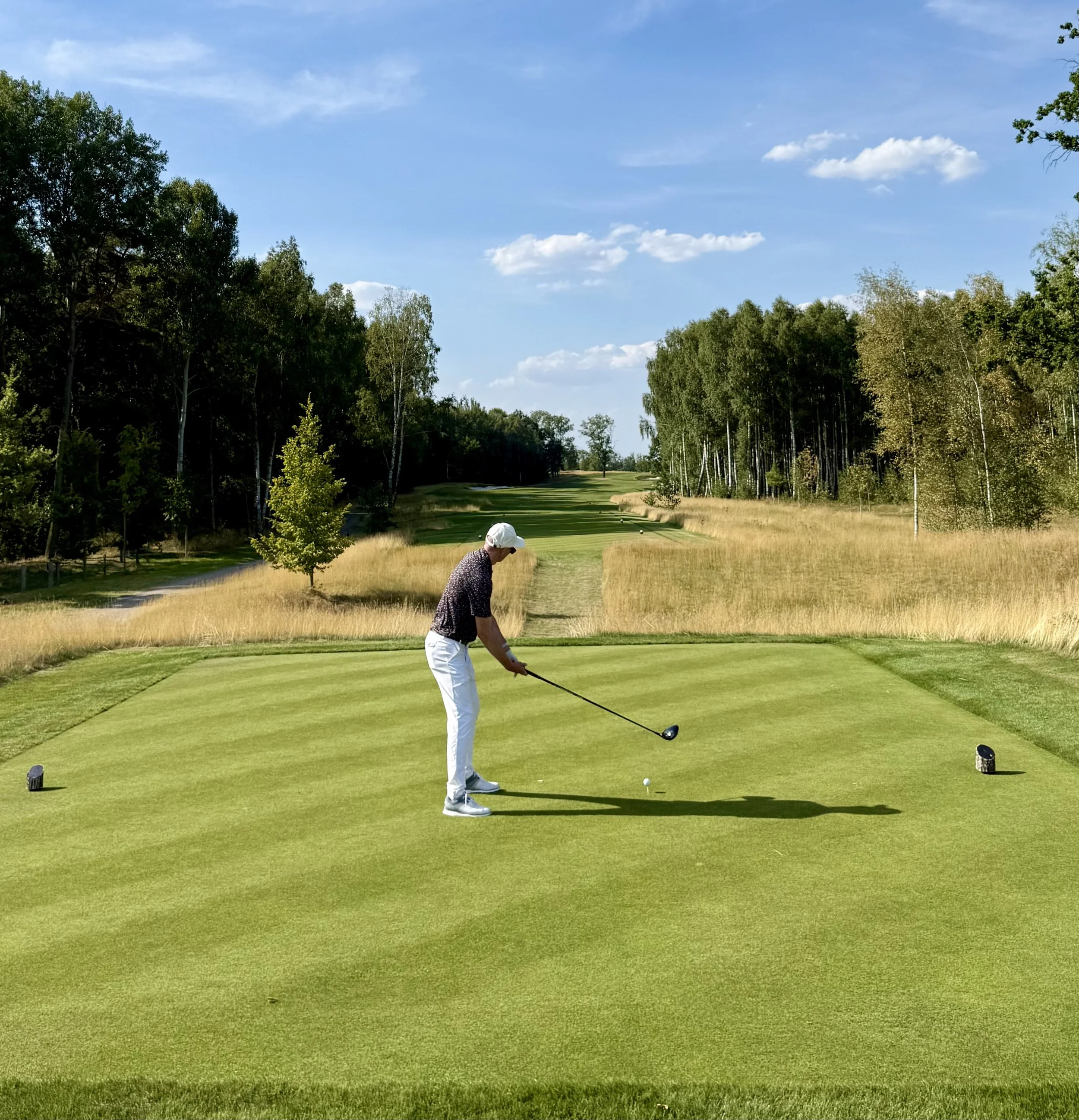 golfer having a lesson