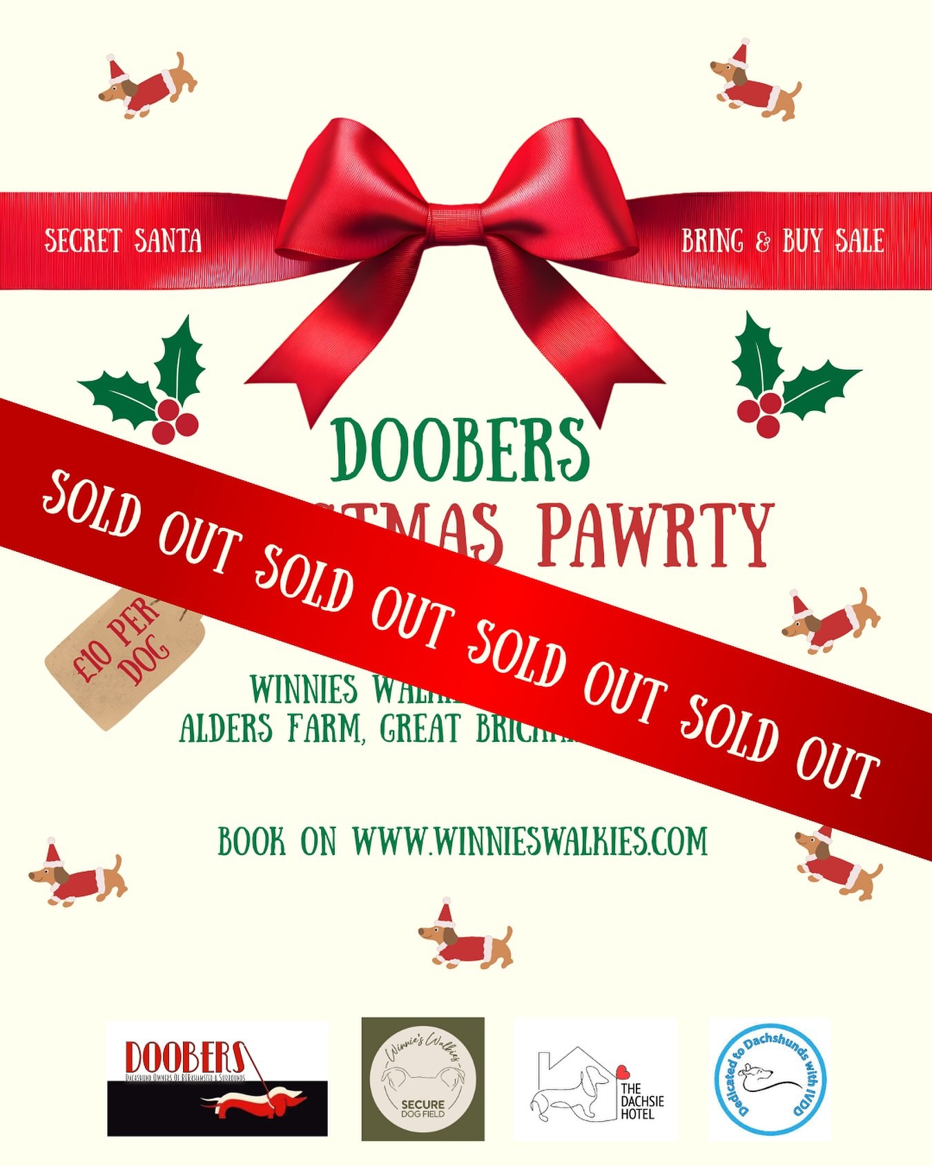 DOOBERS party is now sold out 🎄🤶🏻🐾