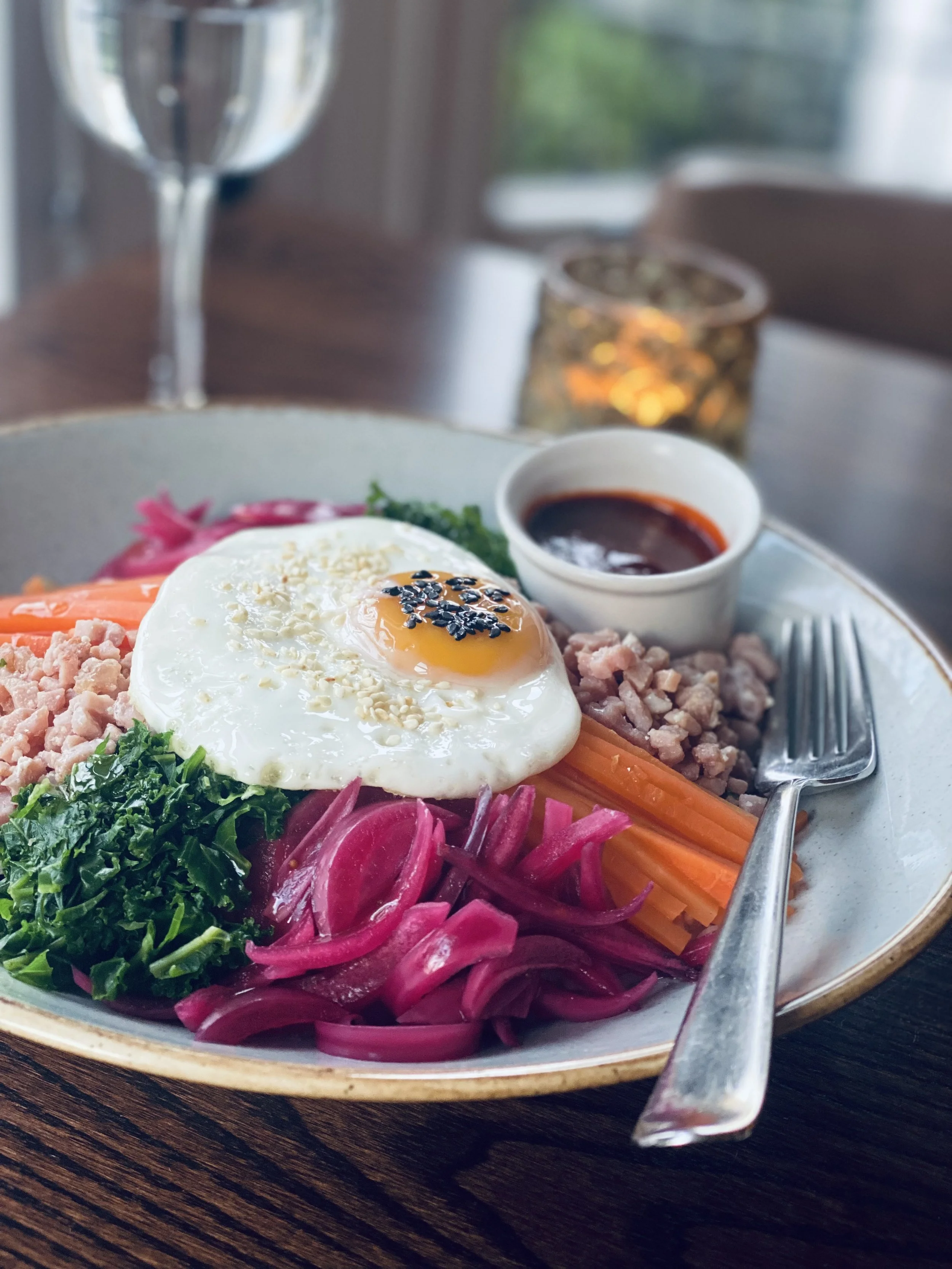 Traditional Korean dish served at Andover House Hotel restaurant in Great Yarmouth