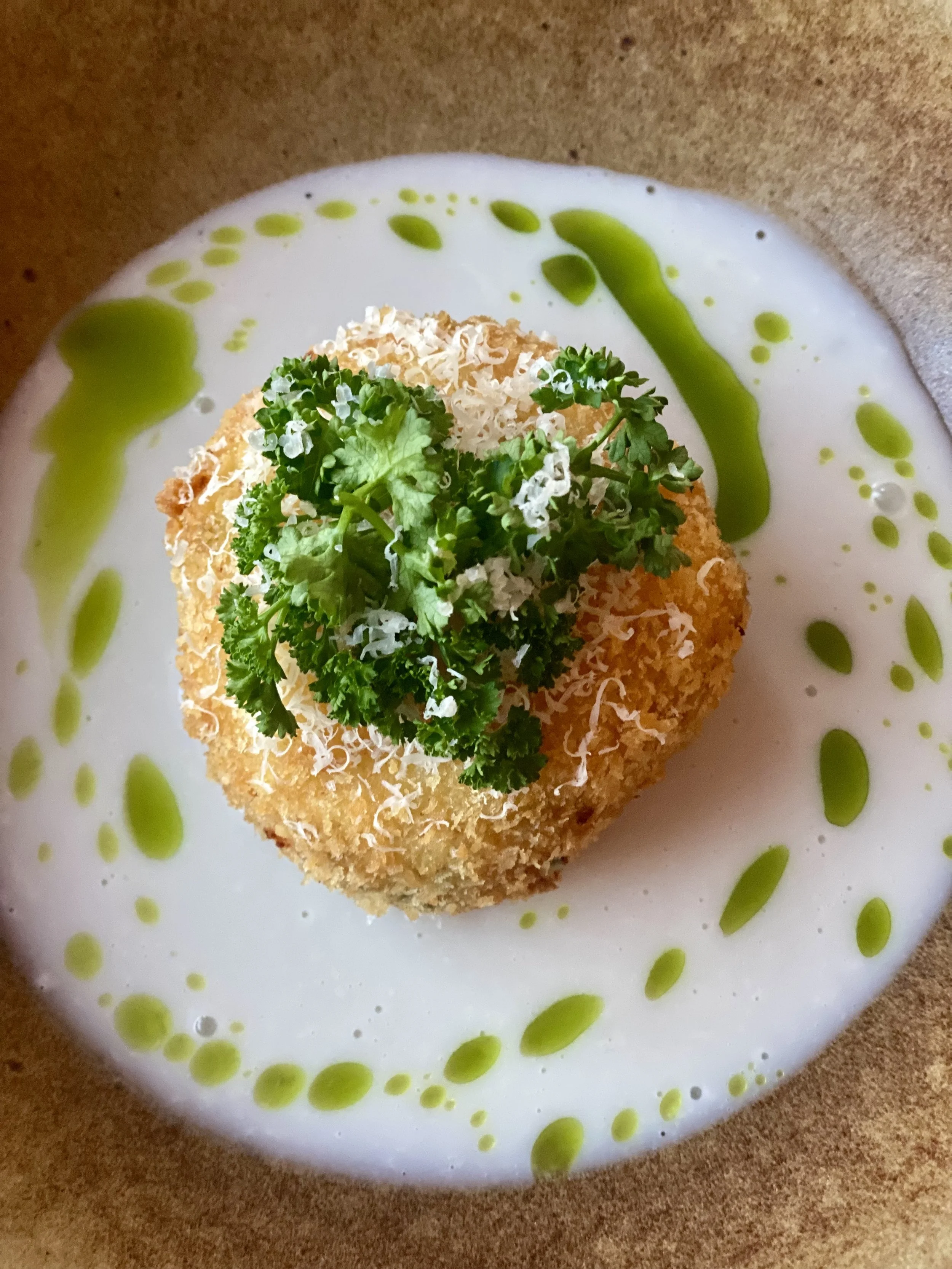 Starter with Korean flavours served at Andover House Restaurant in Great Yarmouth