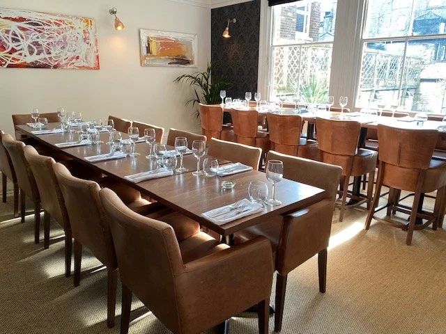 Group dining layout at Andover House restaurant in Great Yamouth