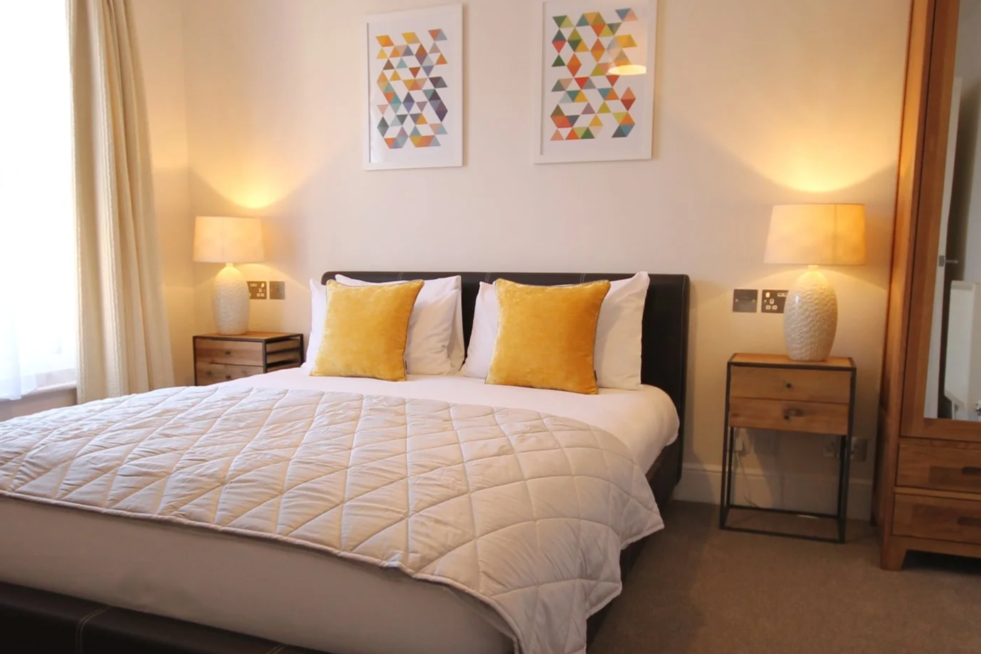 House Double room at Andover House Hotel in Great Yarmouth with cosy bed and stylish décor
