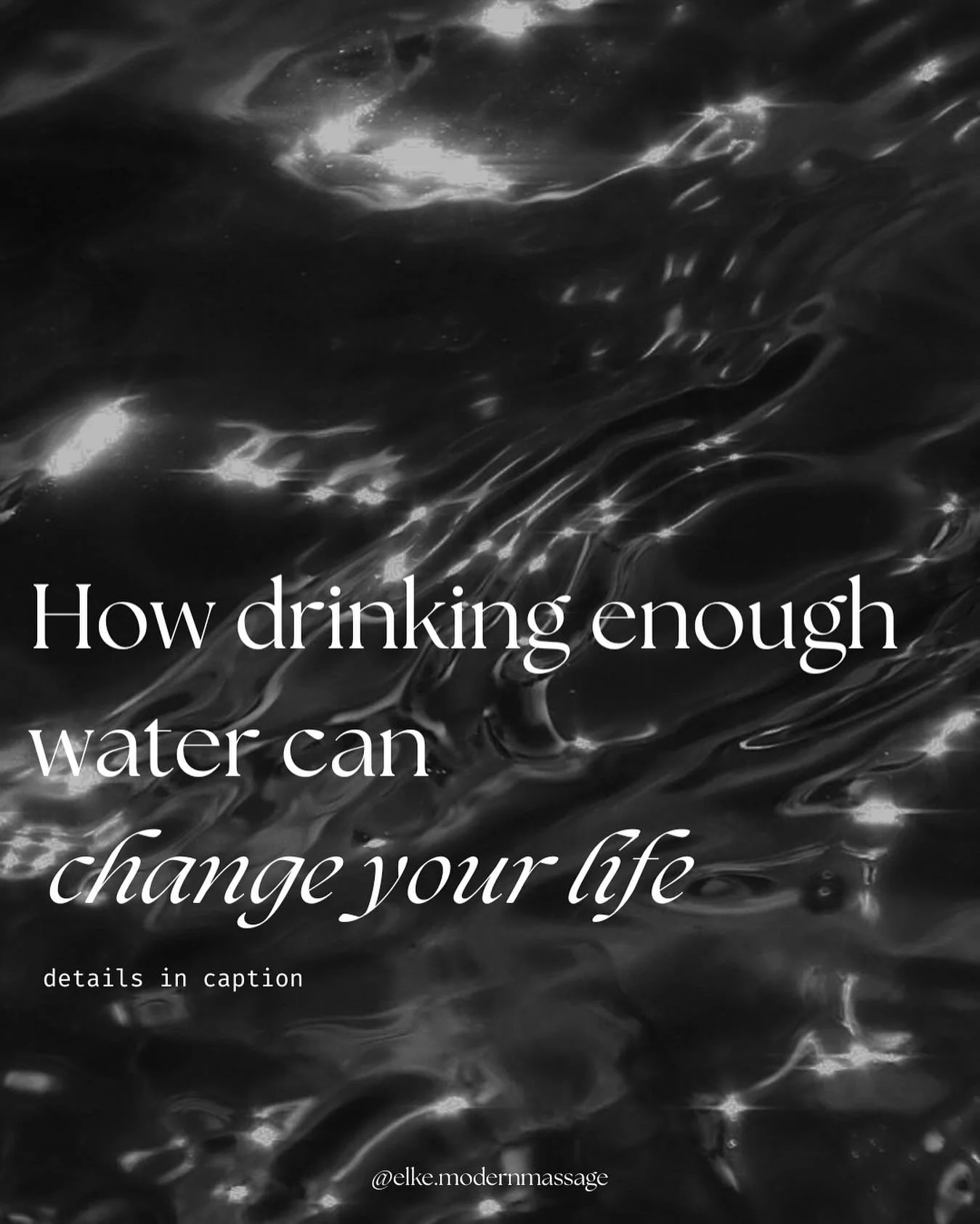 We&rsquo;ve all heard &ldquo;drink more water!&rdquo; but why does it matter so much? 🧐

Staying hydrated does way more than just quench your thirst. When your body gets the water it needs, everything from your skin to your mood to your muscles work