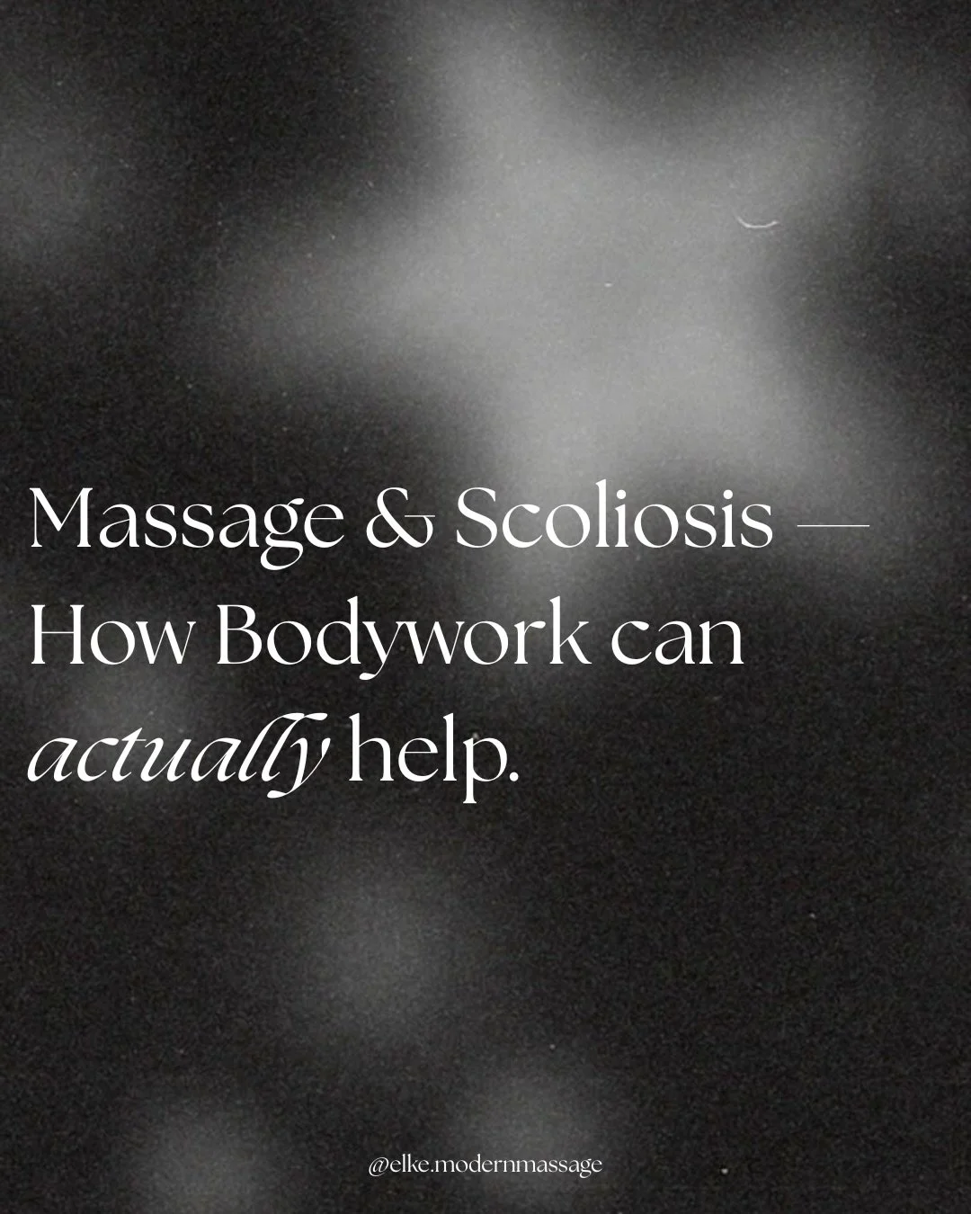 Scoliosis doesn&rsquo;t just affect the spine, it affects the muscles surrounding it. 💪

When the spine curves, the muscles on one side shorten and tighten, while the other side becomes lengthened and weak. Over time this can cause:

&bull; Chronic 