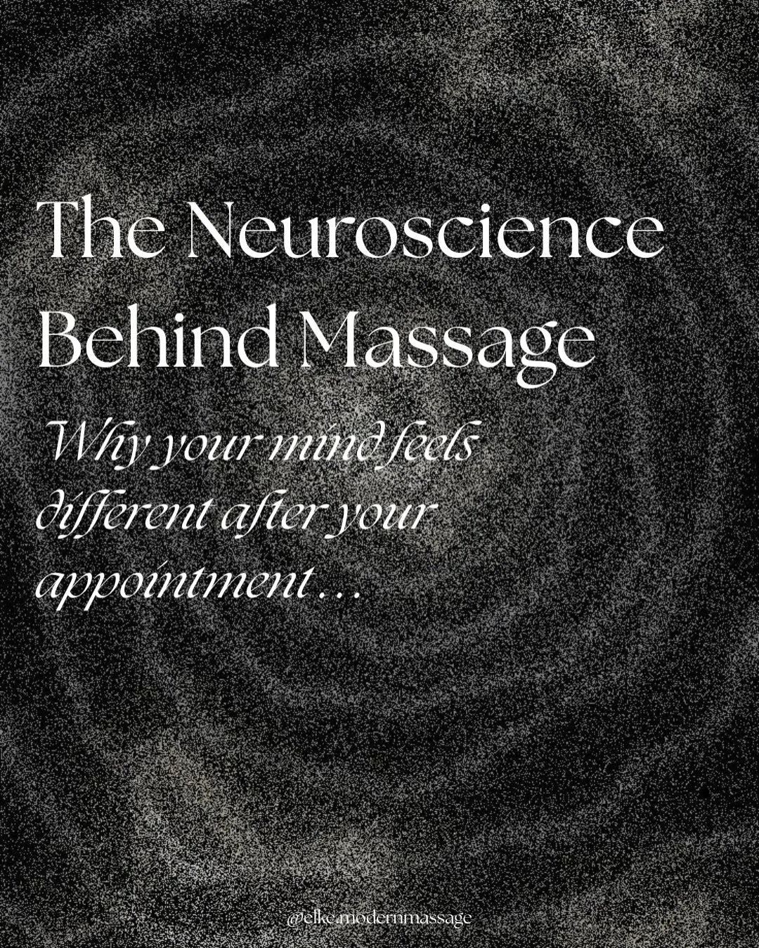 True self care isn&rsquo;t just how you feel in the moment, it&rsquo;s how your nervous system functions long after you leave. ✨

Massage works beneath the surface, supporting your brain, regulating stress, and restoring balance in a way you can&rsqu