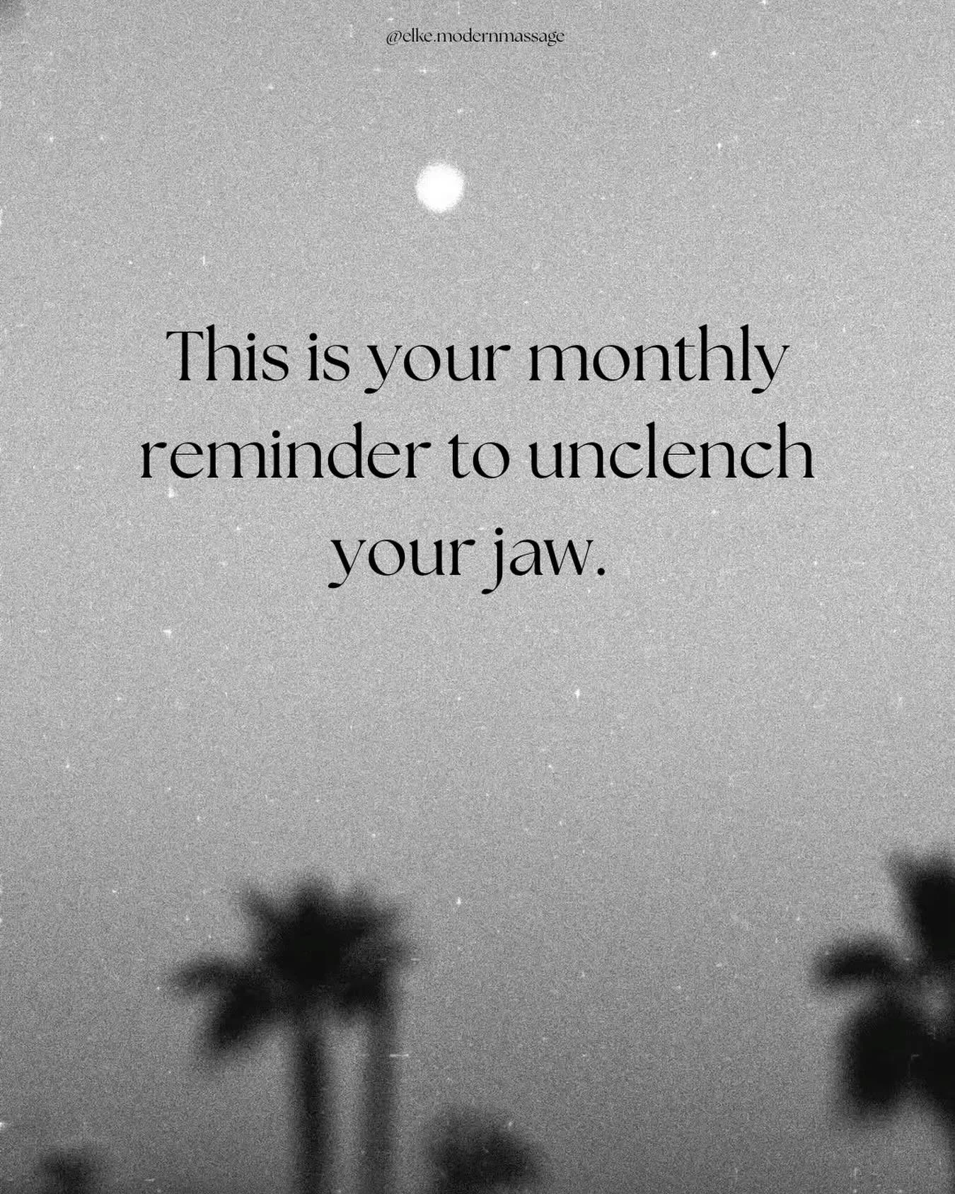 Your jaw holds WAY more stress than most people realize 👀

Jaw tension can lead to:
&bull; headaches &amp; migraines
&bull; neck and shoulder pain
&bull; teeth grinding/clenching
&bull; TMJ pain or clicking
&bull; facial tension
&bull; poor sleep
&b