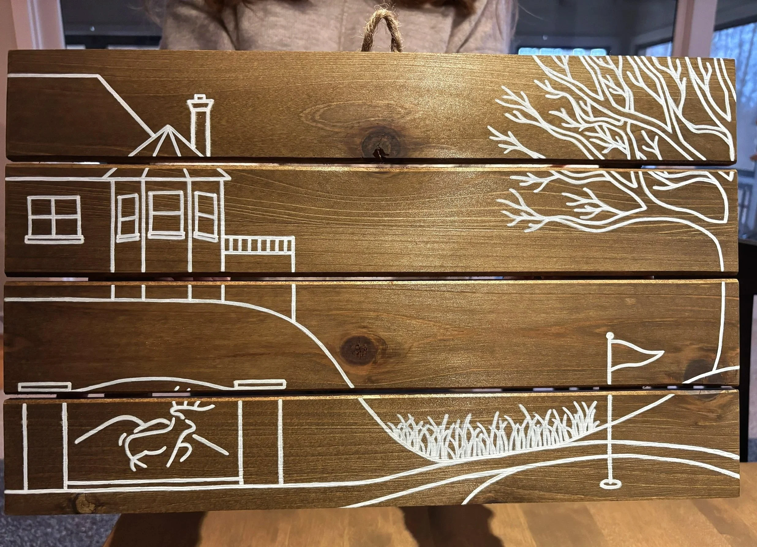 Painted Wood Wall Decor