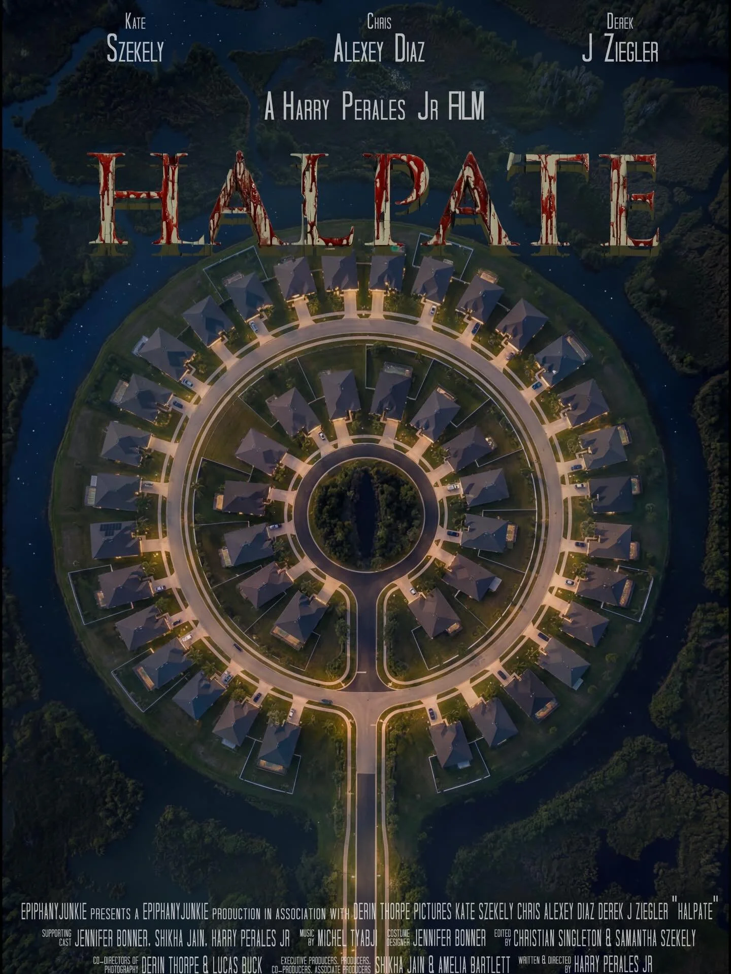 It&rsquo;s coming 🐊

Film poster by Joseph Marrero

Halpate &mdash; the debut film from @epiphany.junkie and writer/director @prytro &mdash; will be finished in the next two weeks. Stay tuned for how you can see and support it.

#indiefilm #horror #