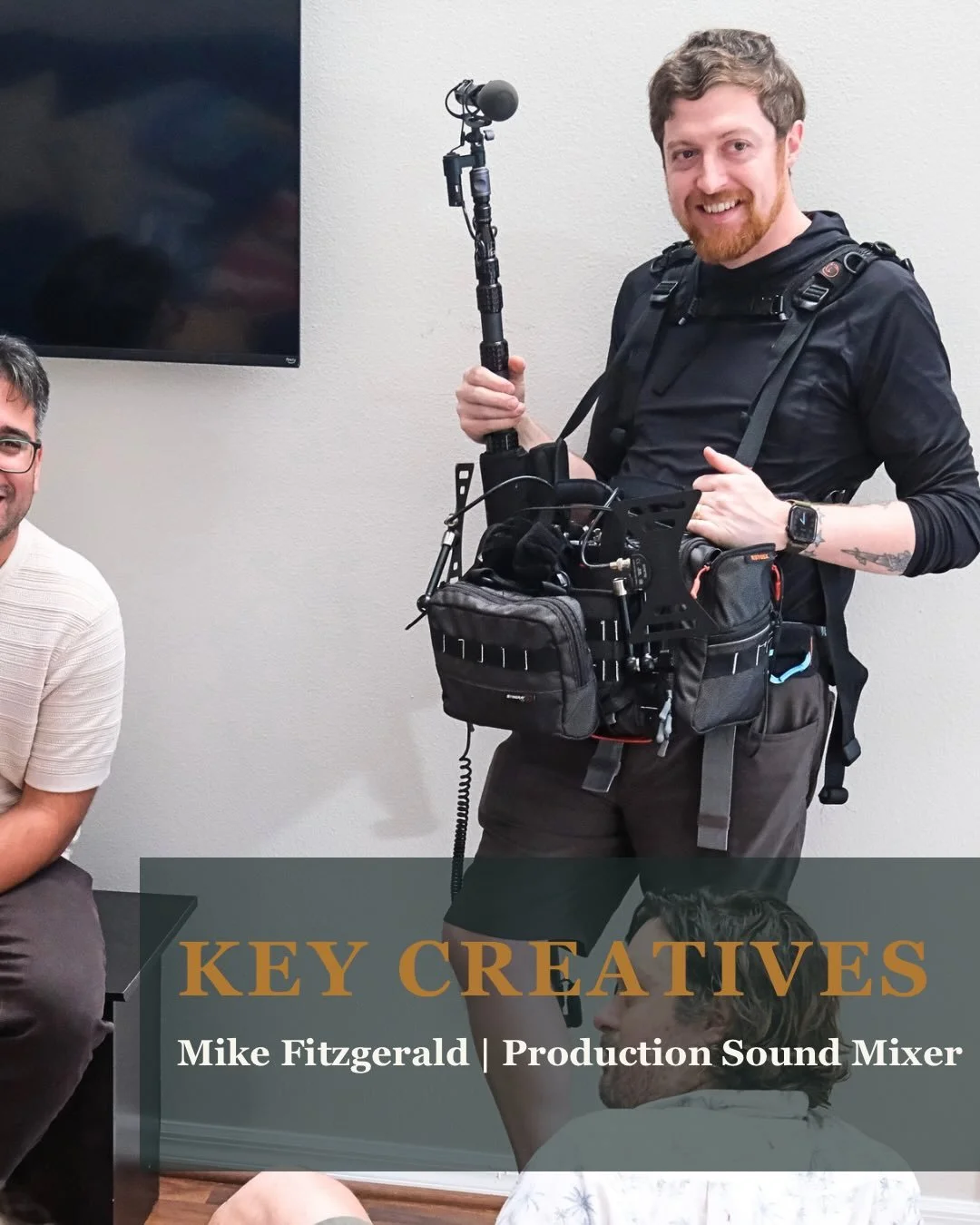 Meet @boommikefitz &mdash; our production sound mixer extraordinaire!

A dedicated professional, commensurate team player, and all-around great guy (with seemingly tireless arms), we were so lucky to have Mike part of our crew.

We ❤️ Mike!!!