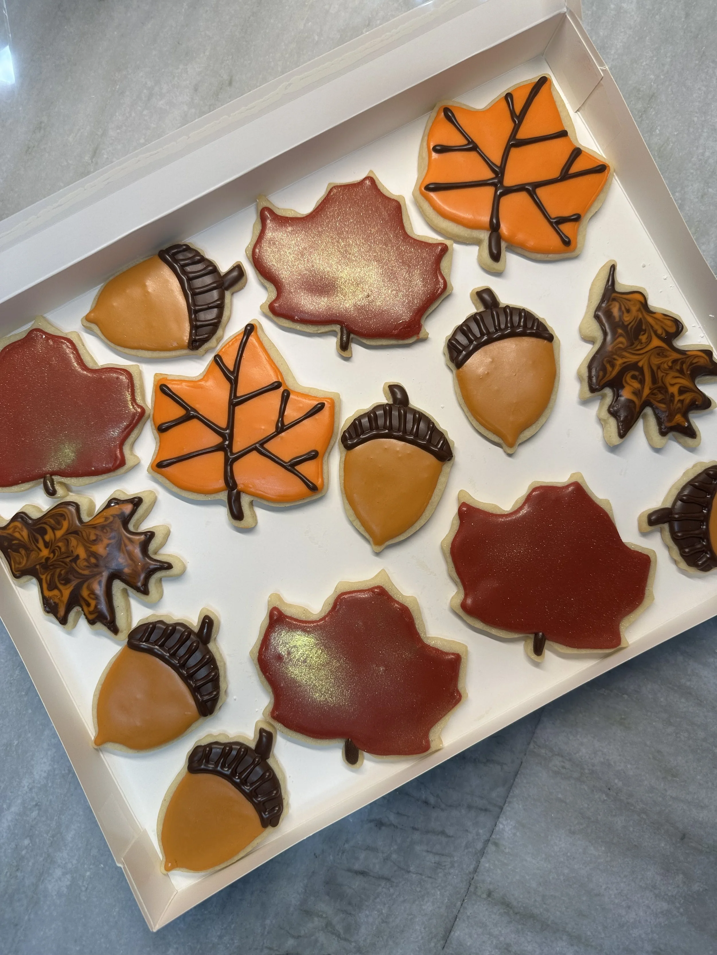 Fall Cutouts with Royal Icing